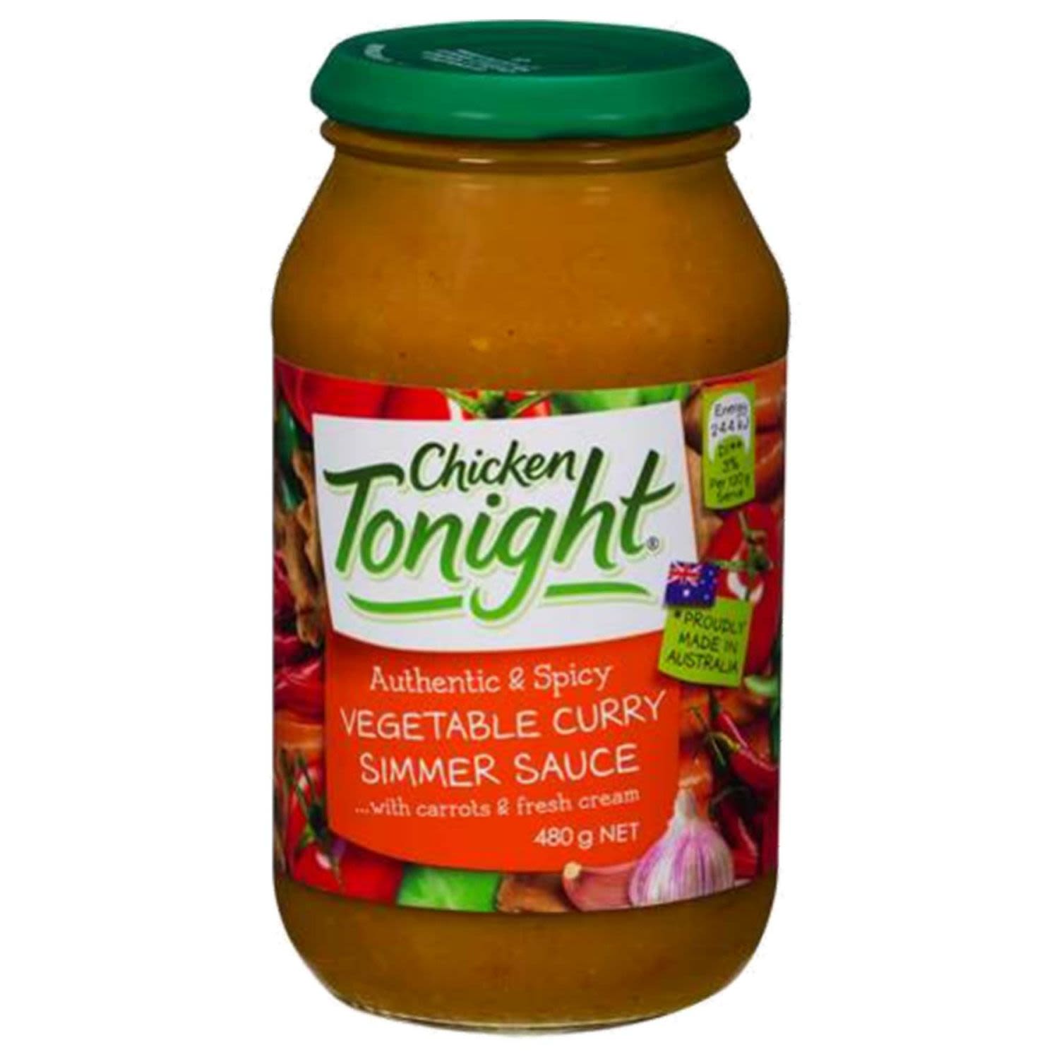Chicken Tonight Vegetable Curry Simmer Sauce, 480 Gram