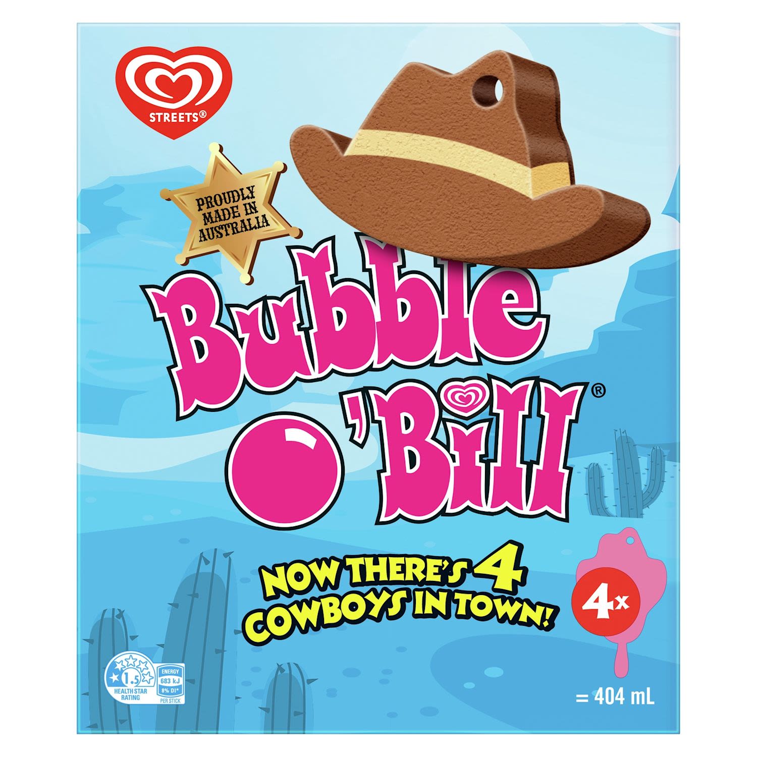 Streets Bubble O'Bill Ice Cream Sticks