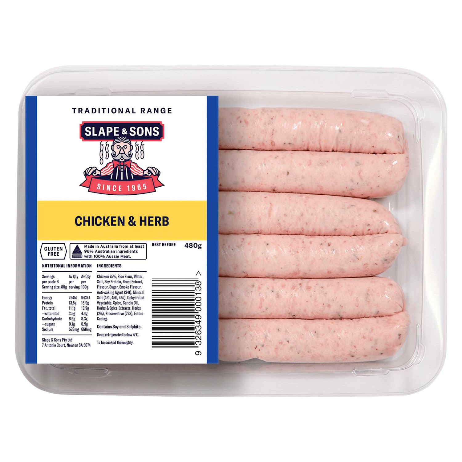 Slape & Sons Chicken & Herb Sausages