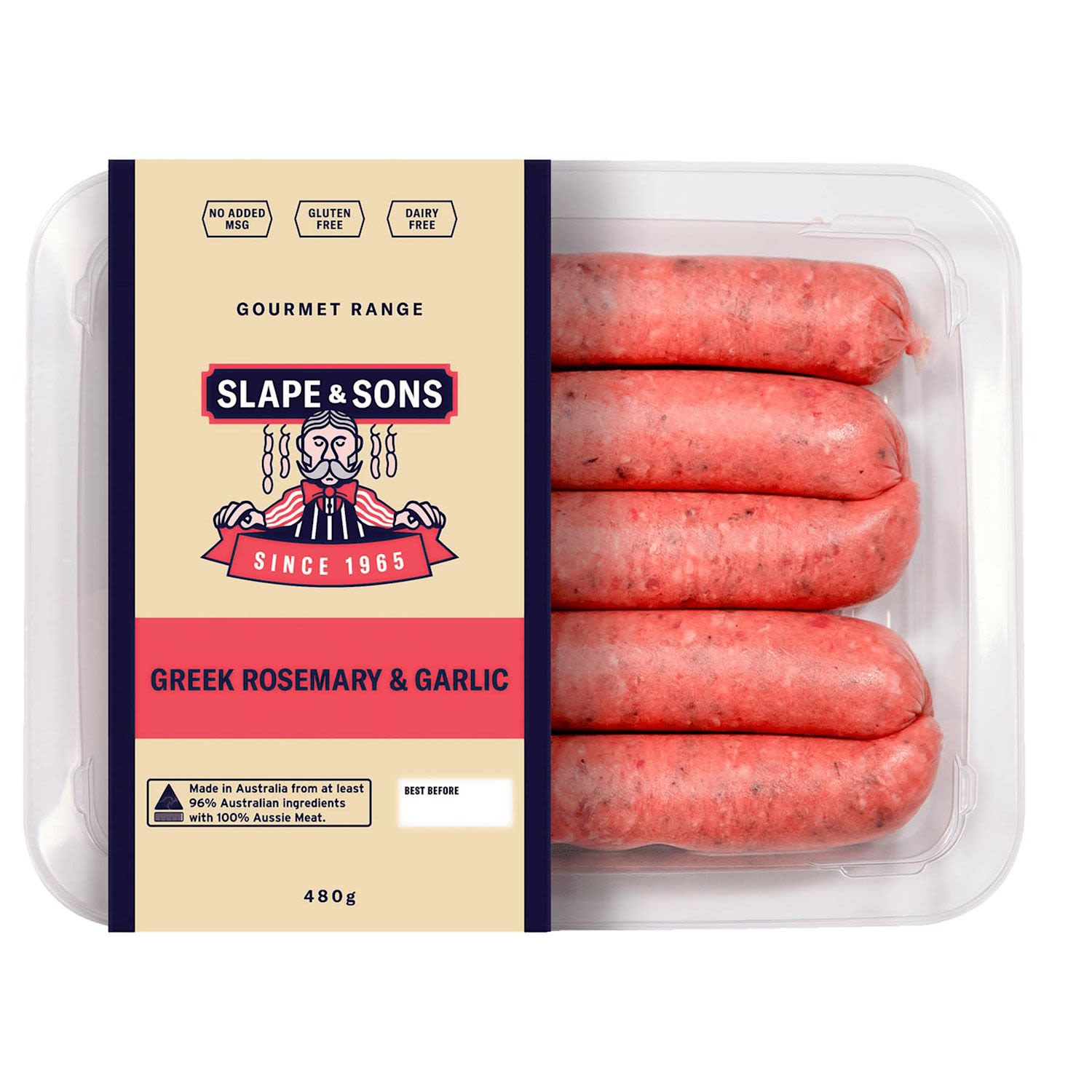 Slape & Sons Greek Rosemary & Garlic Sausages
