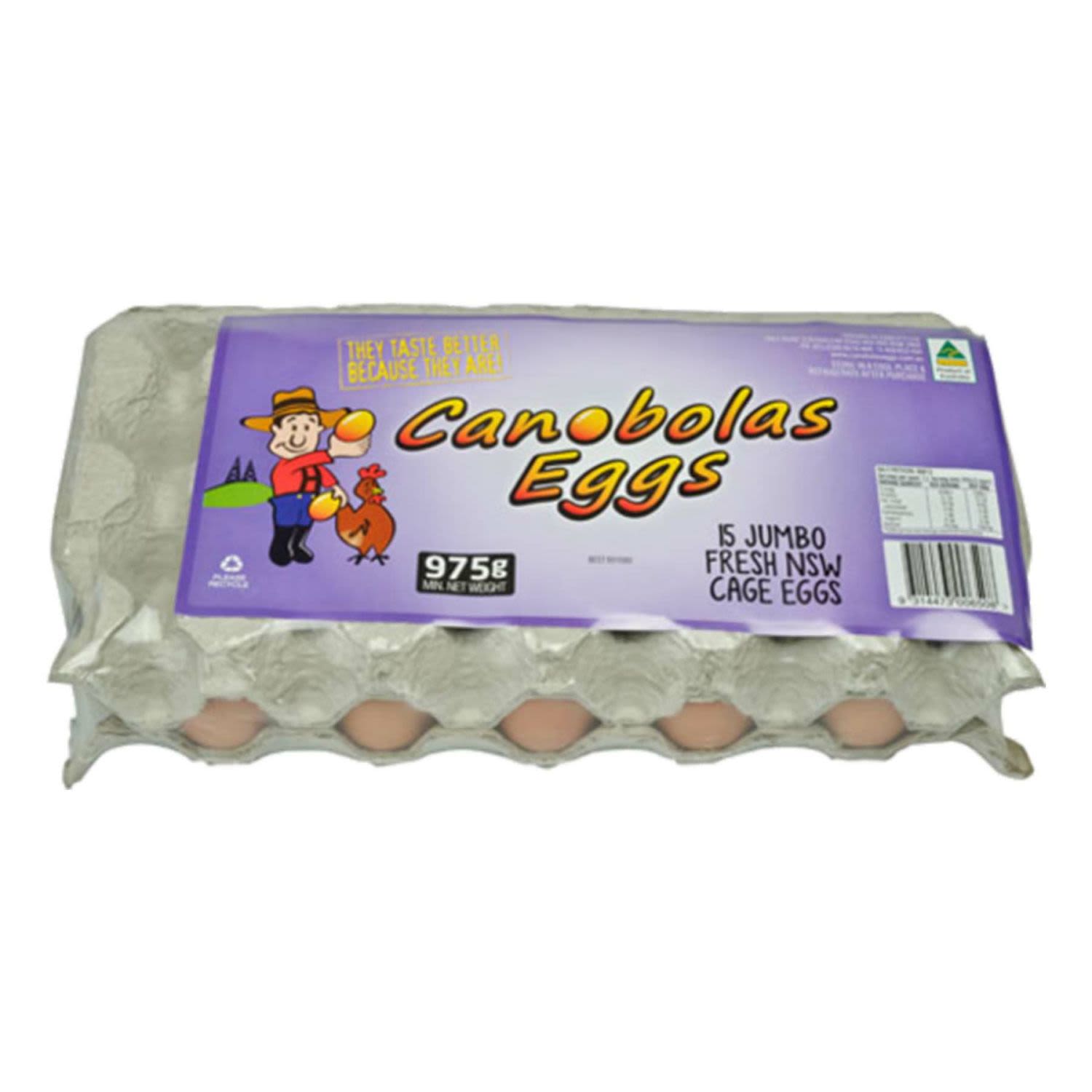Canobolas Eggs XL 15 Pack