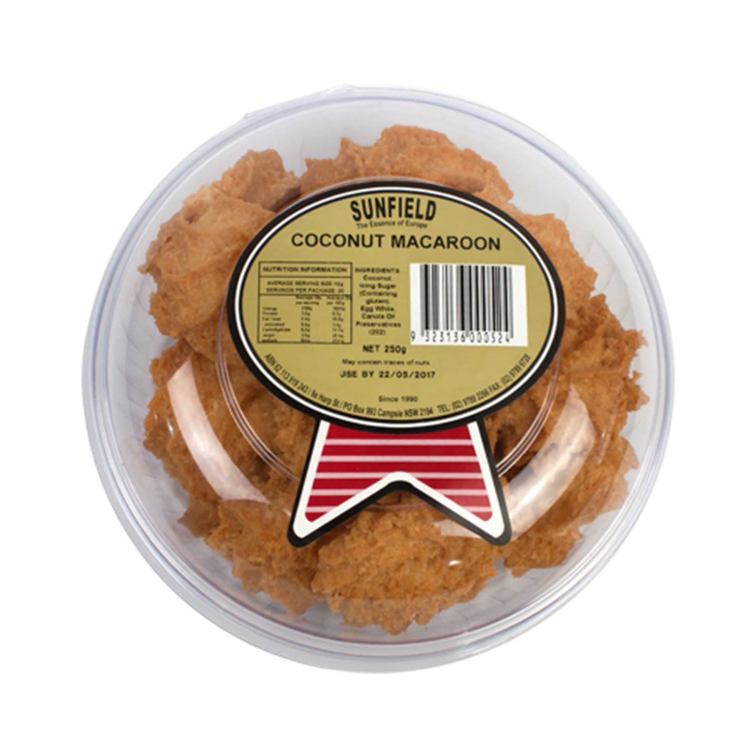 Sunfield Cookies Coconut Macaroon