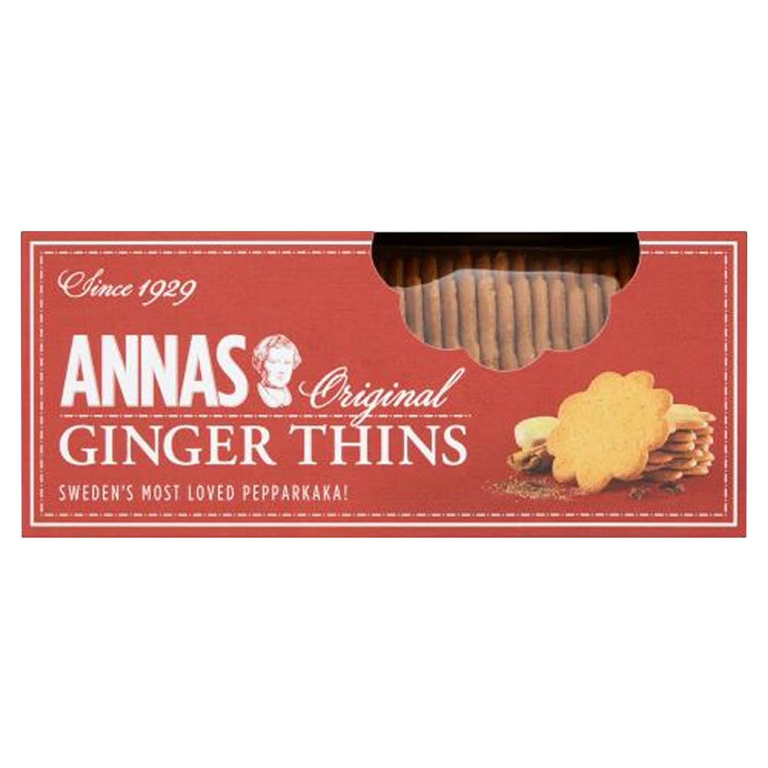Anna's Ginger Thins, 150 Gram