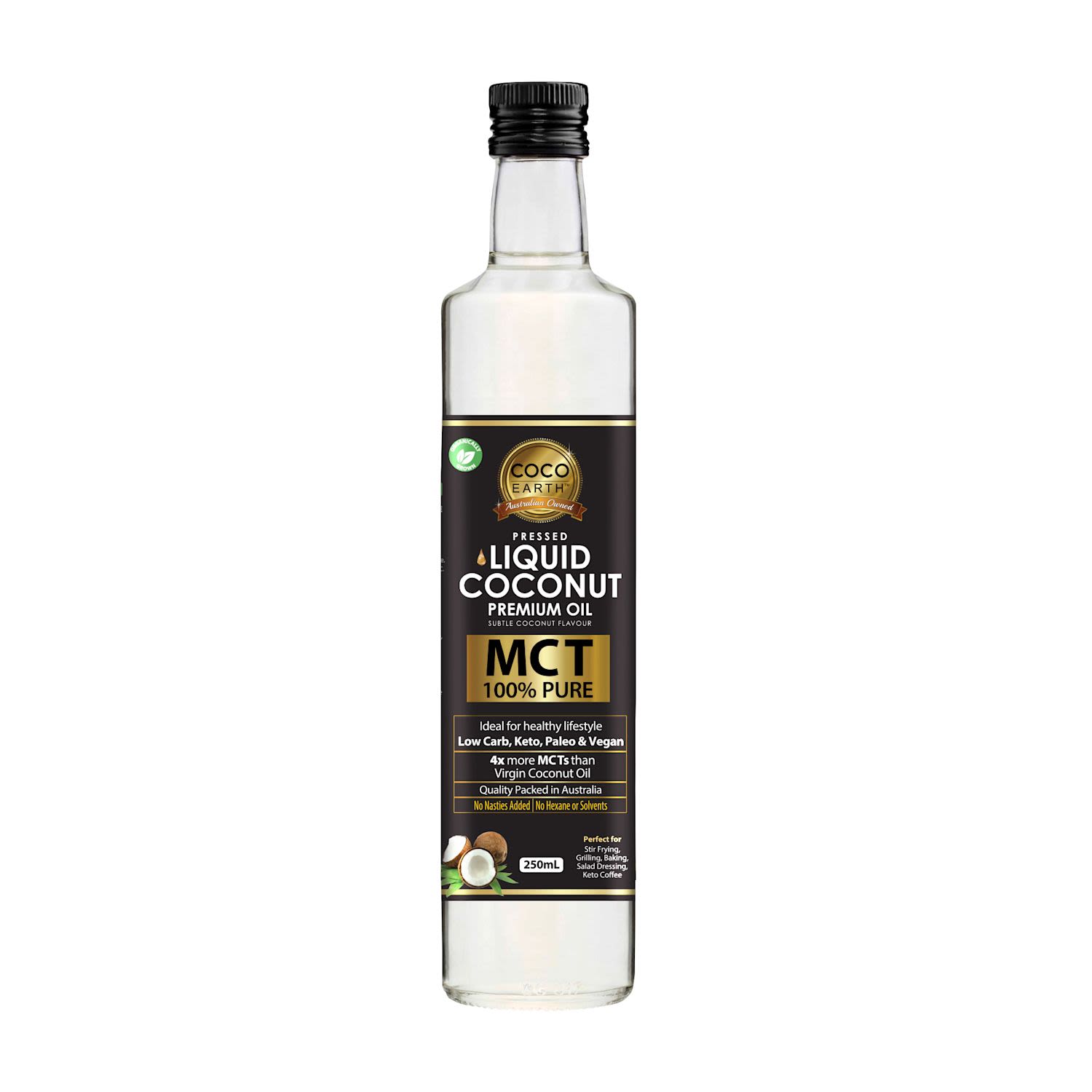 Coco Earth Liquid Coconut Premium Oil