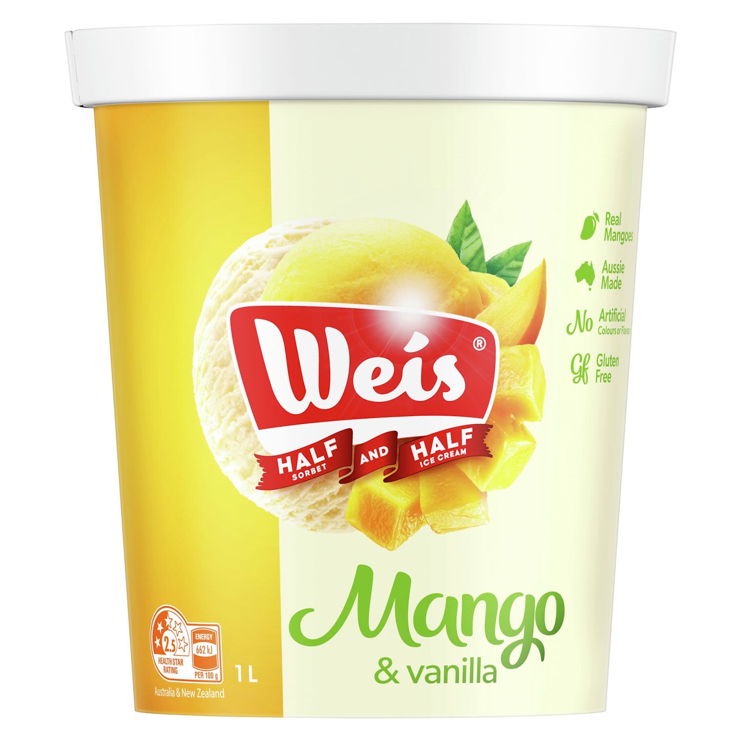 Weis Half and Half Mango & Vanilla