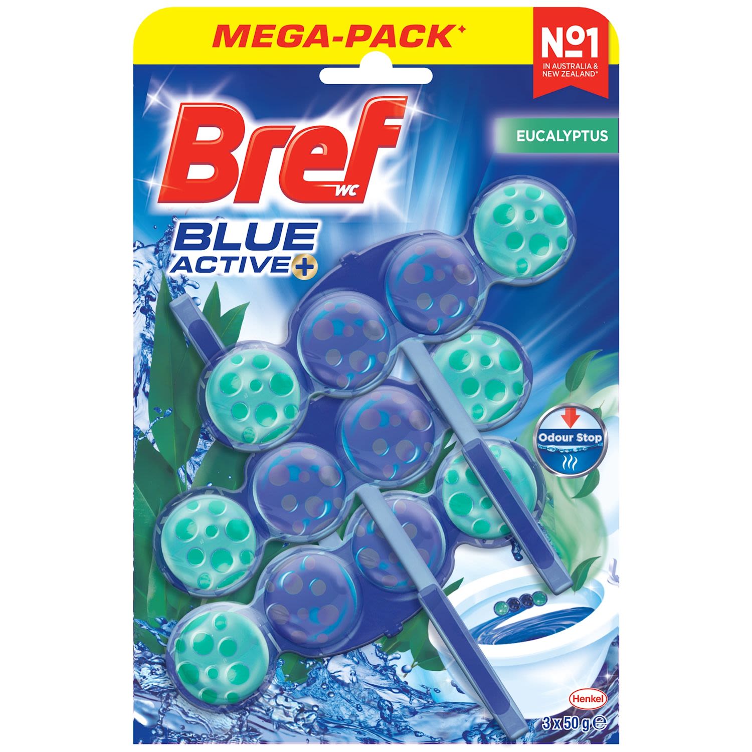 Bref Blue Active Eucalyptus Toilet Cleaner