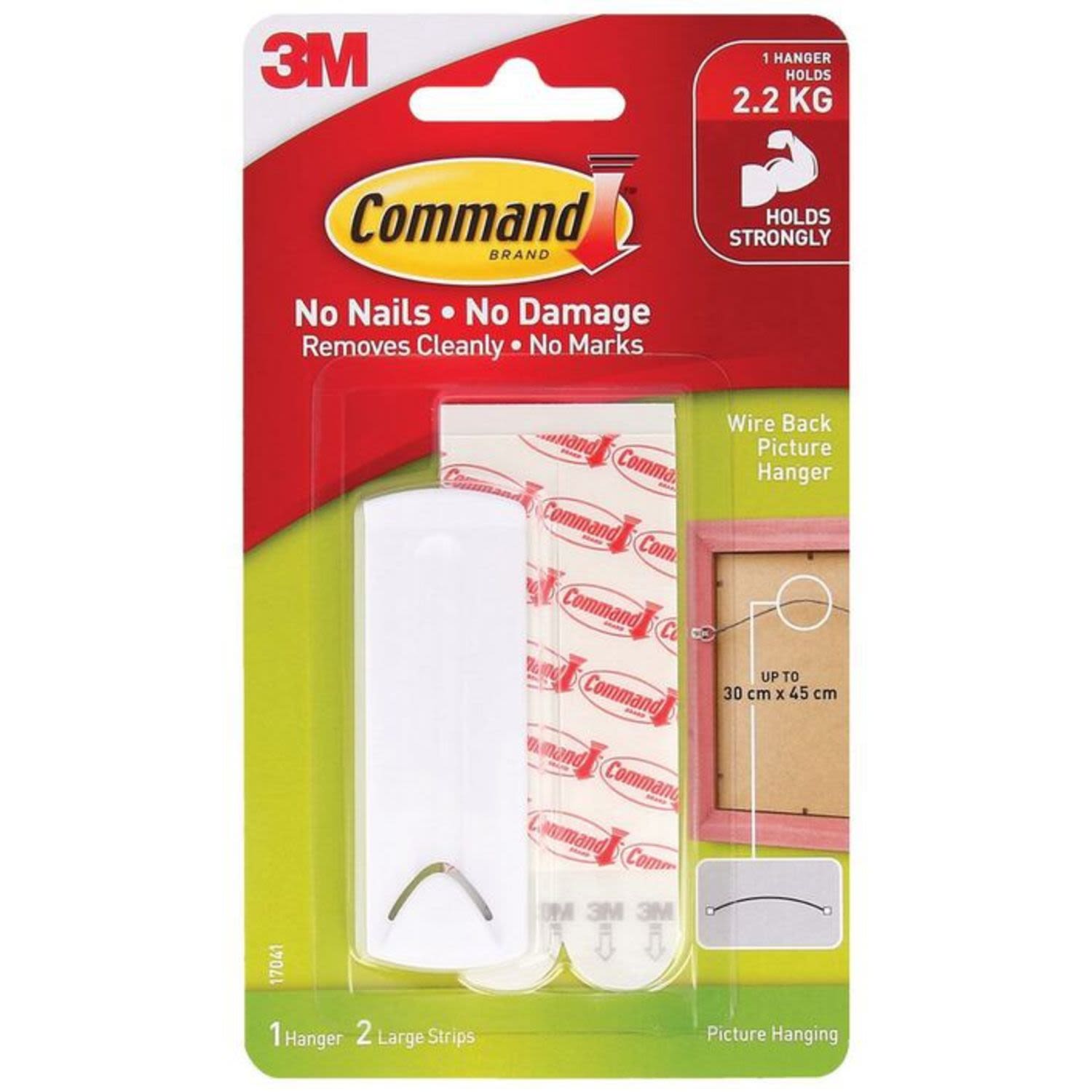3M Command Wire Backed Picture Hanger White, 1 Each