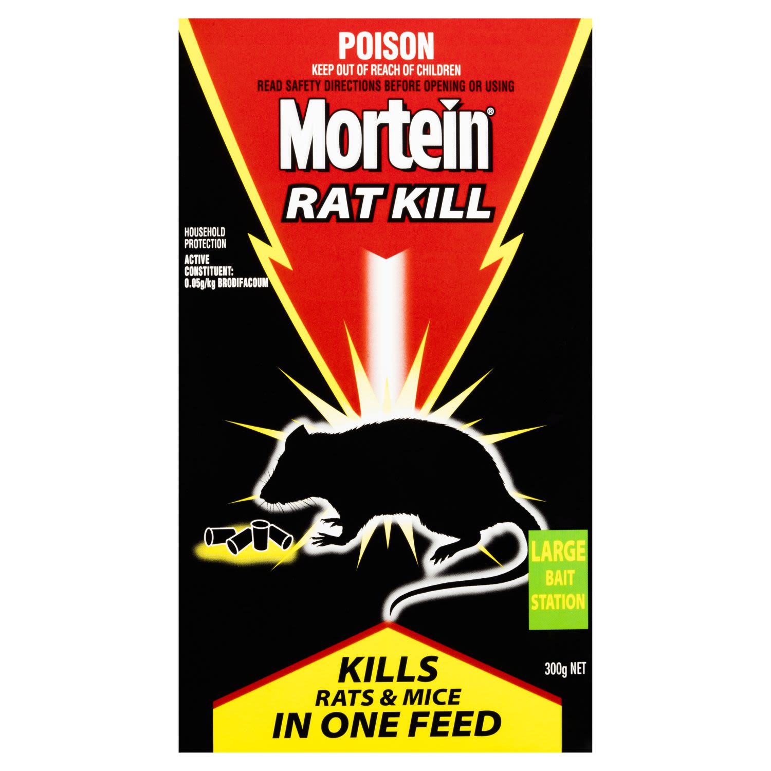 Mortein Rat Kill Large Bait Station, 300 Gram