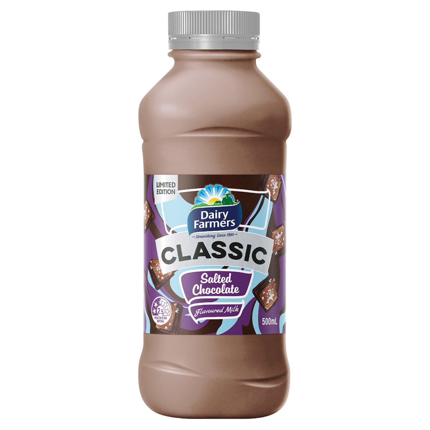 Dairy Farmers Classic Salted Chocolate Flavoured Milk, 500 Millilitre