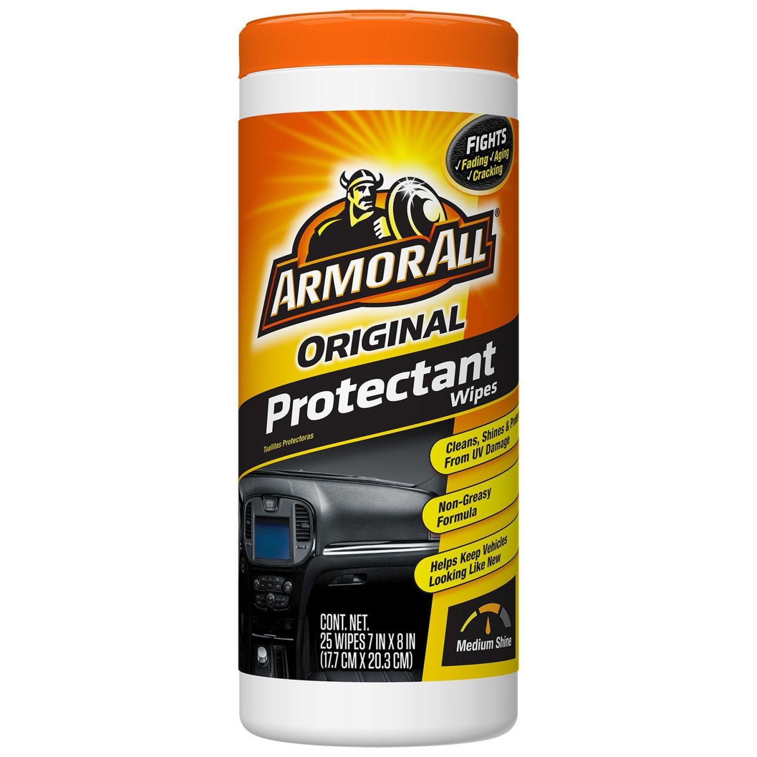 Armor All Car Care Protectant Wipes, 25 Each