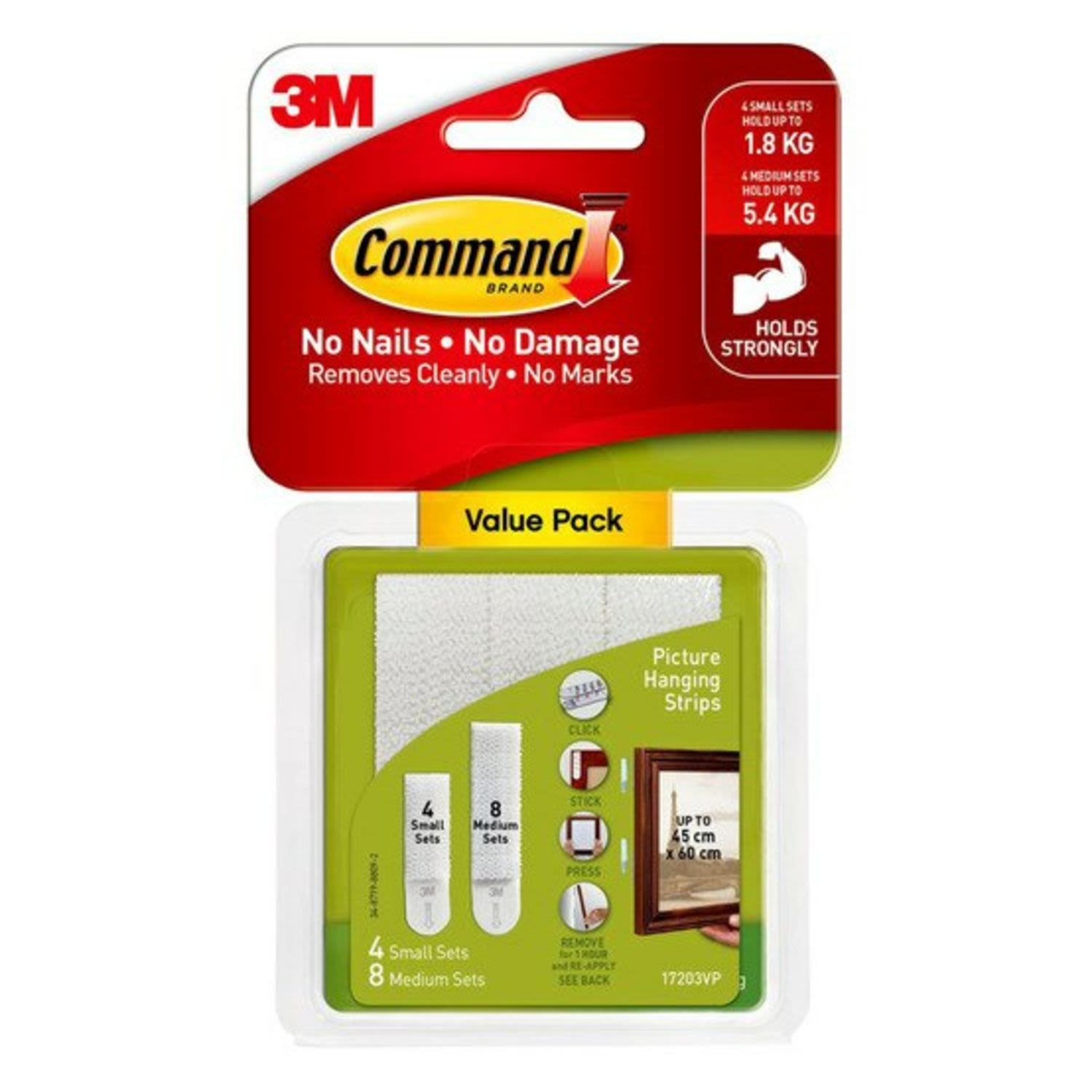 Command Picture Strips Combo, 12 Each