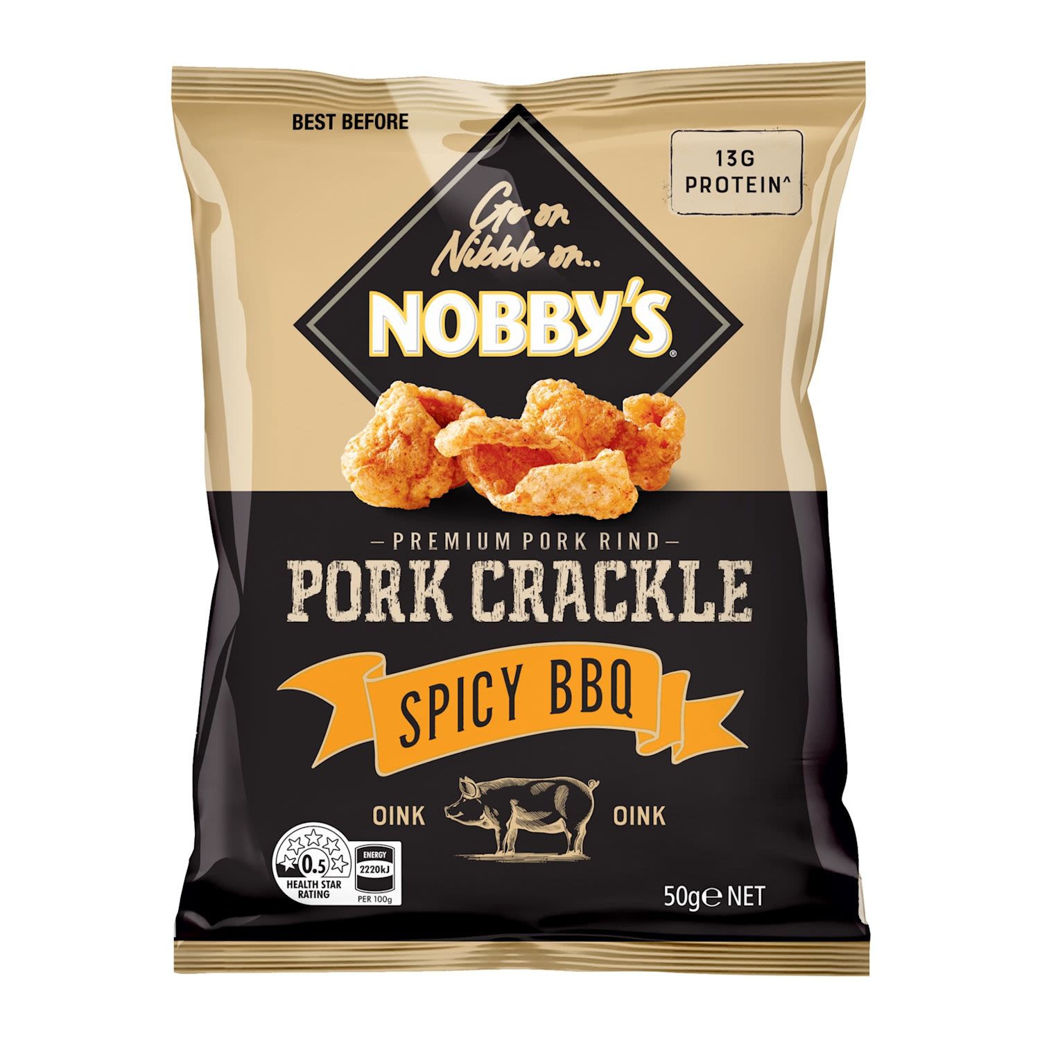 Nobby's Pork Crackle Spicy BBQ