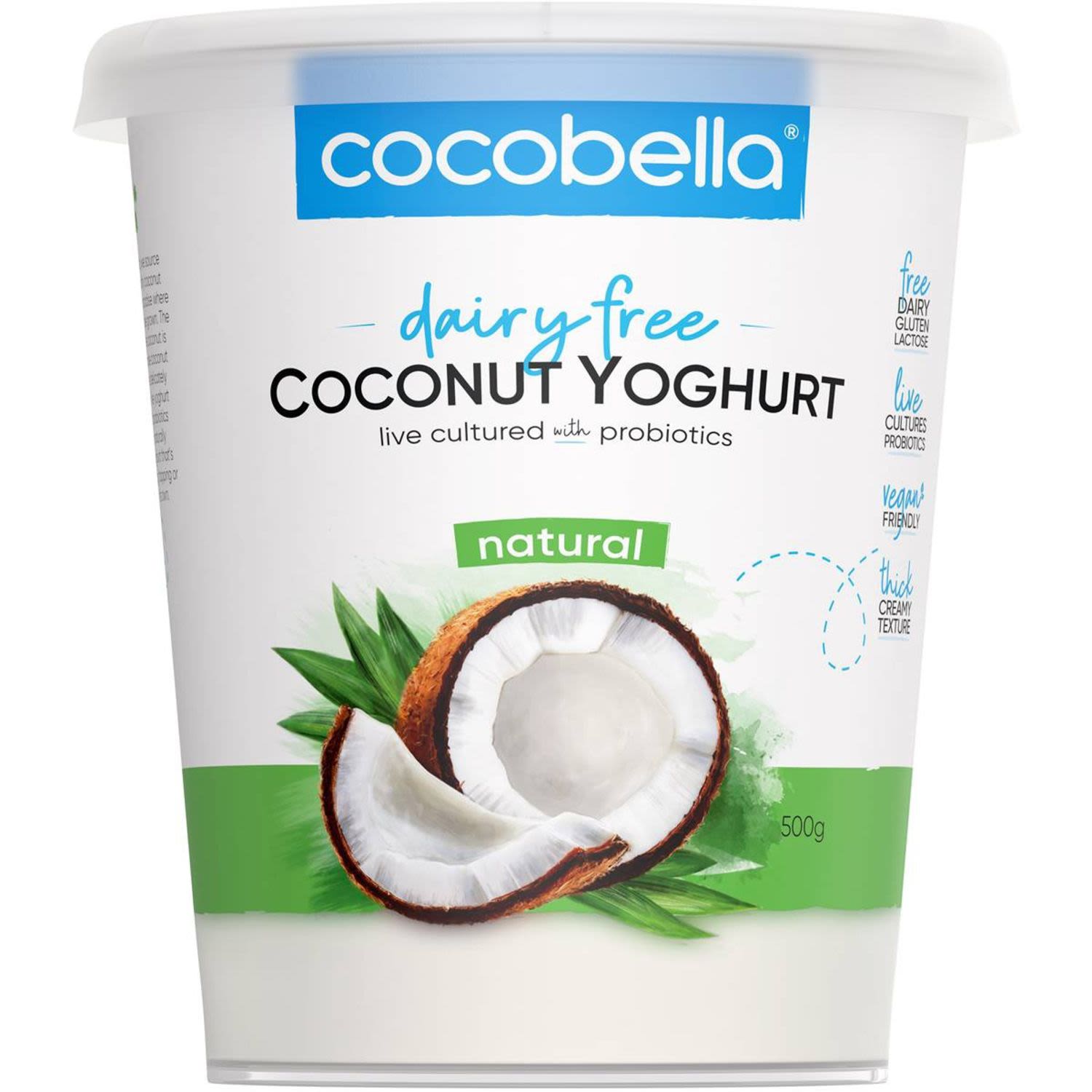 Cocobella Coconut Yoghurt Natural, 500 Gram