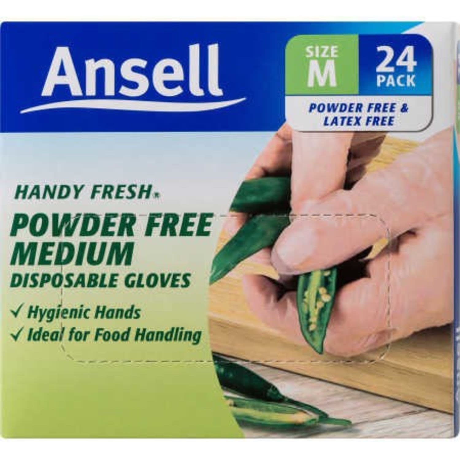 Ansell Glove Disposable Fresh Medium, 24 Each