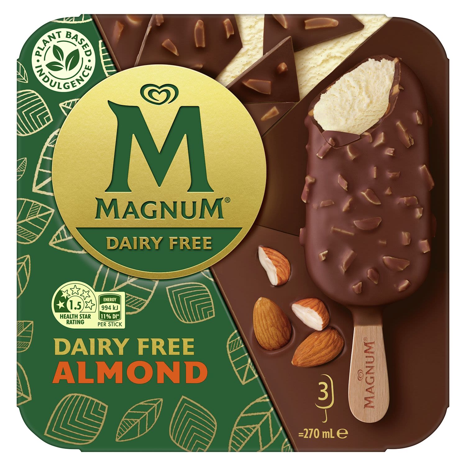 Magnum Almond Non-dairy Frozen Dessert