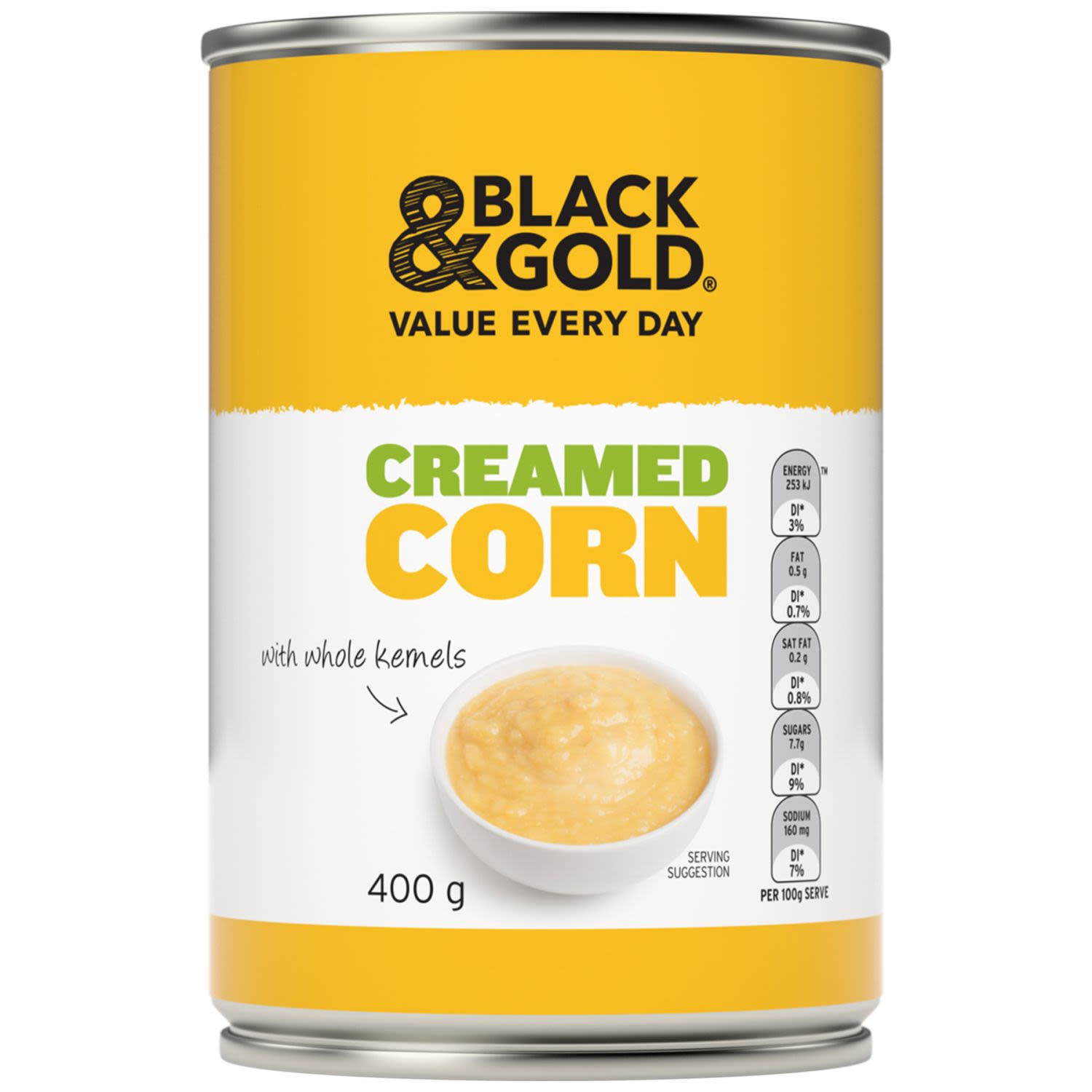 Black & Gold Creamed Corn, 400 Gram