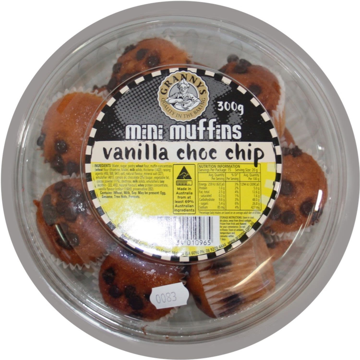Grannys Muffin Mini Chocolate Chip