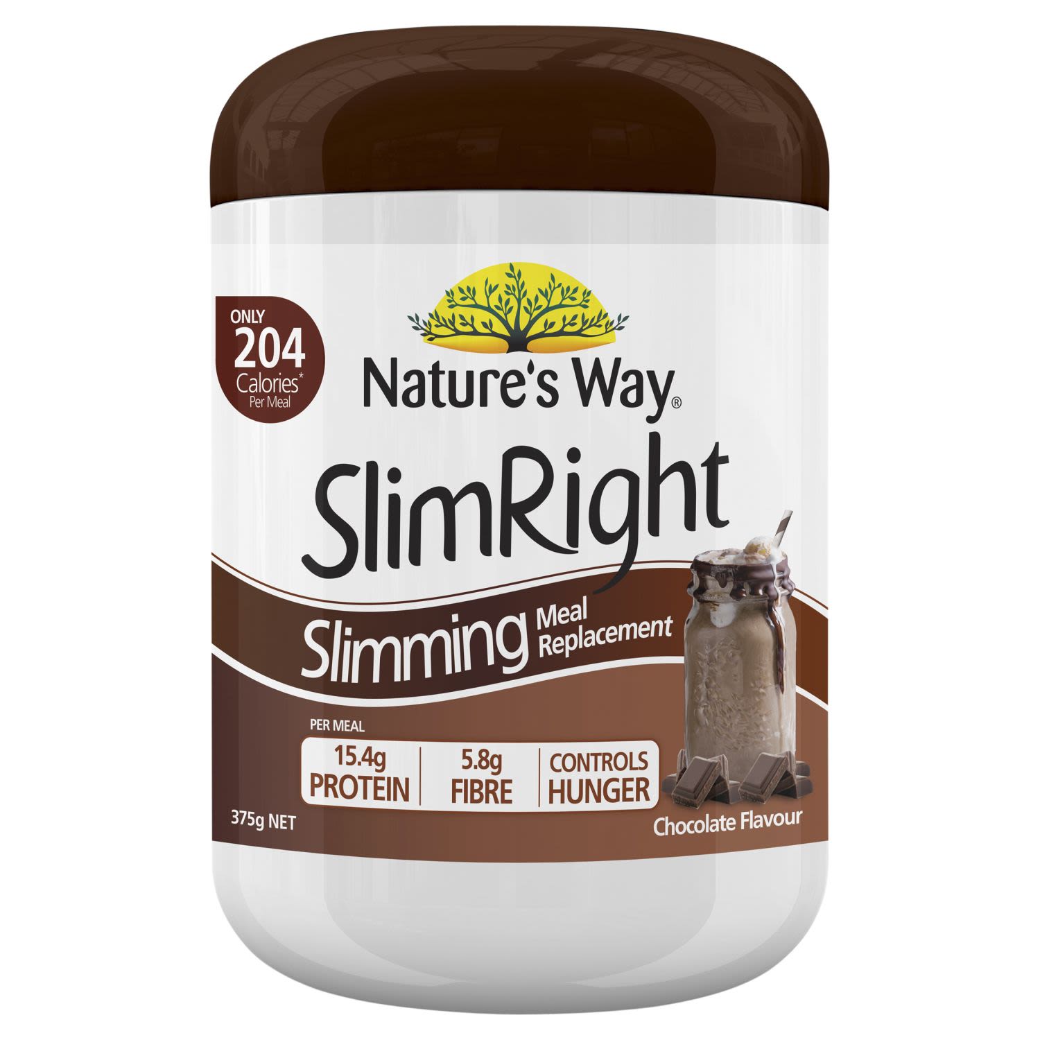 Nature's Way Slim Right Shake Chocolate, 375 Gram