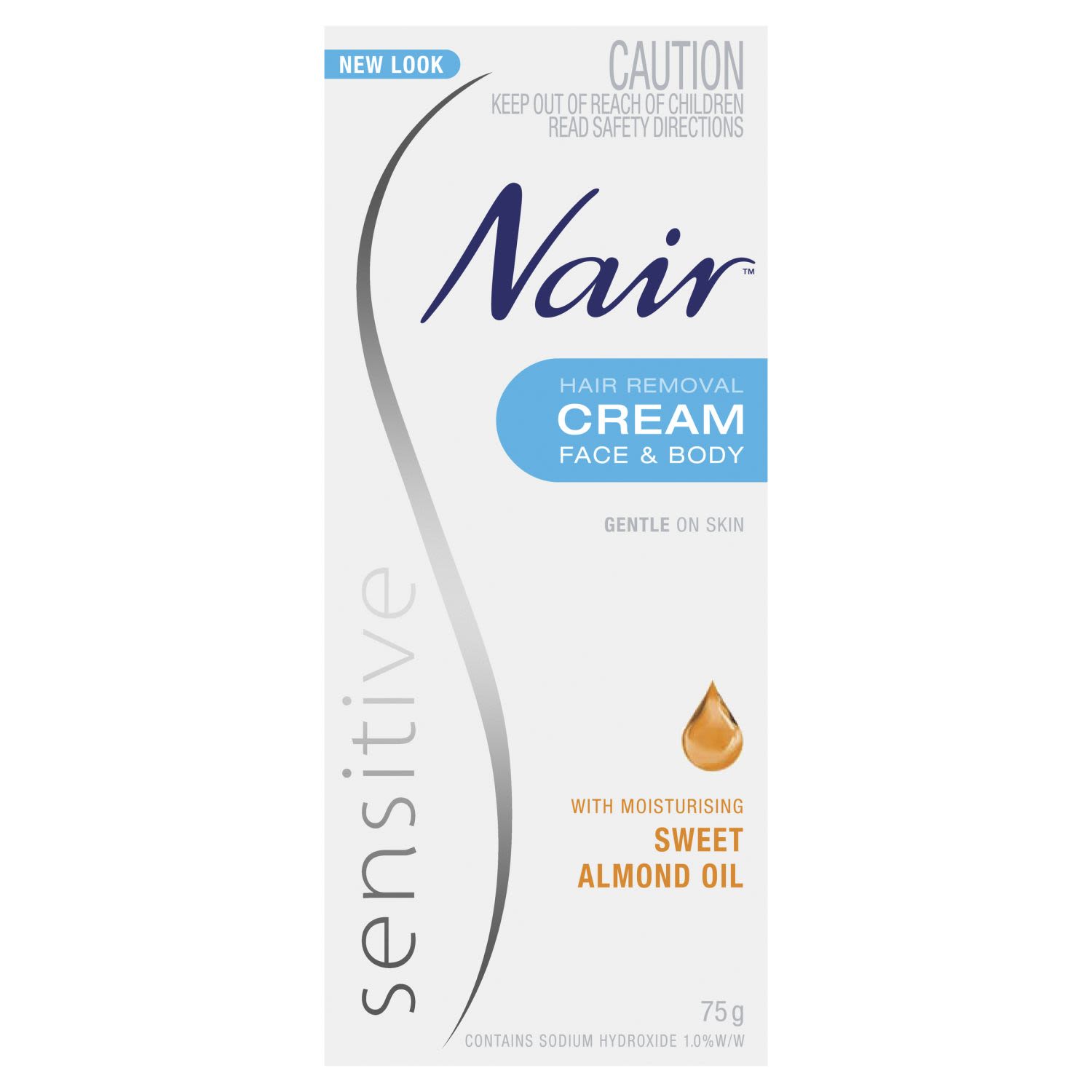 Nair Sensitive Hair Removal Cream, 75 Gram