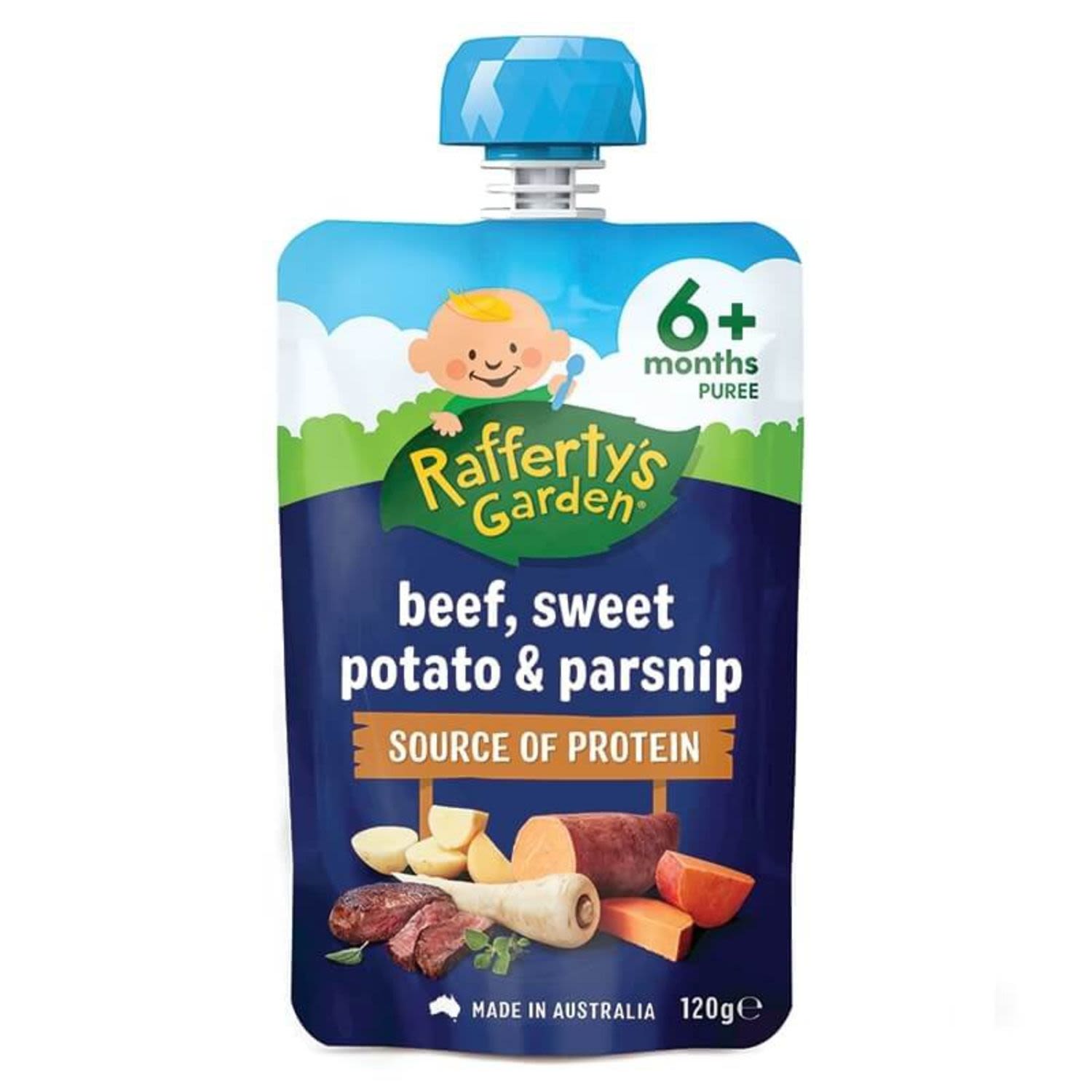 Rafferty's Garden Beef Sweet Potato & Parsnips, 120 Gram