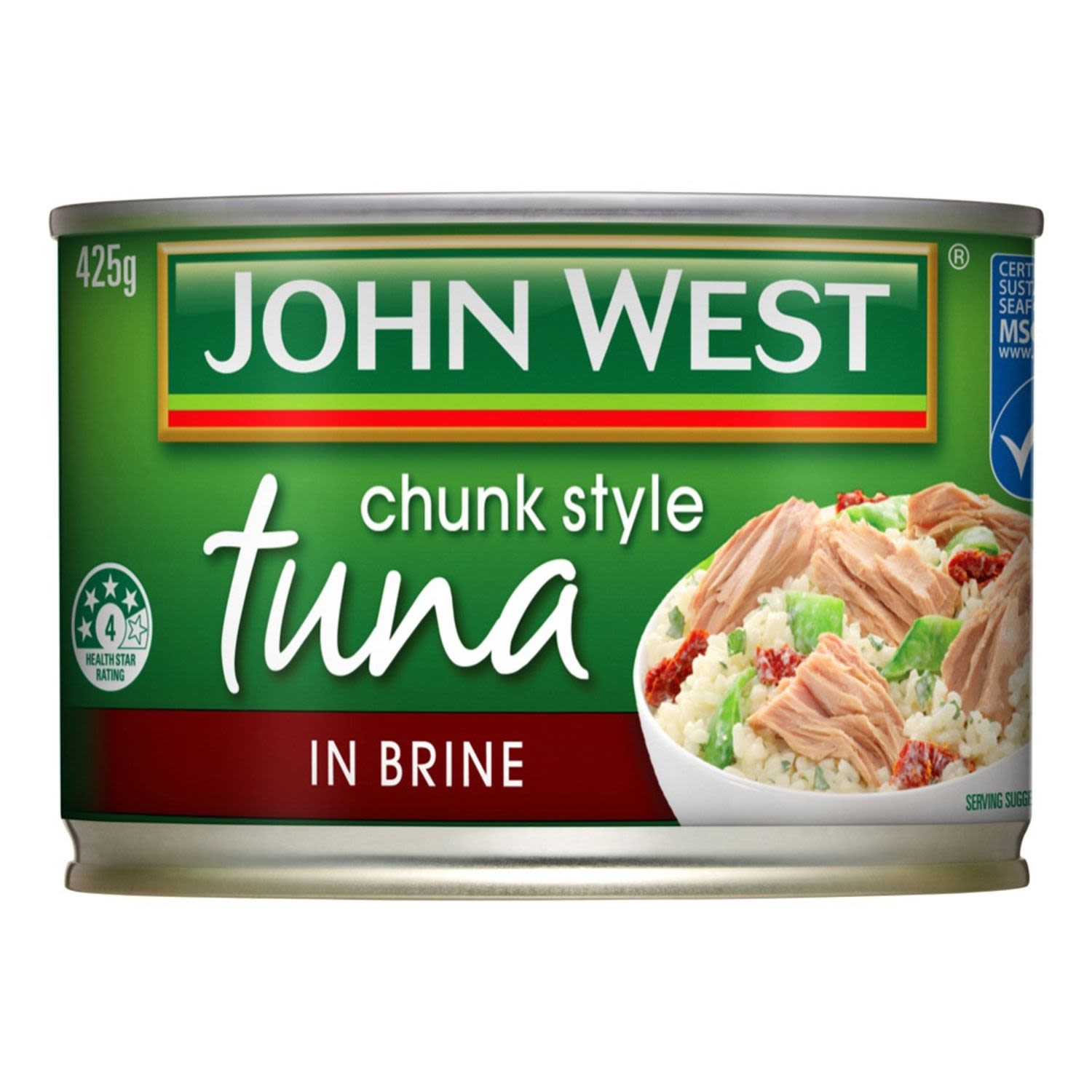 John West Chunk Style Tuna In Brine, 425 Gram