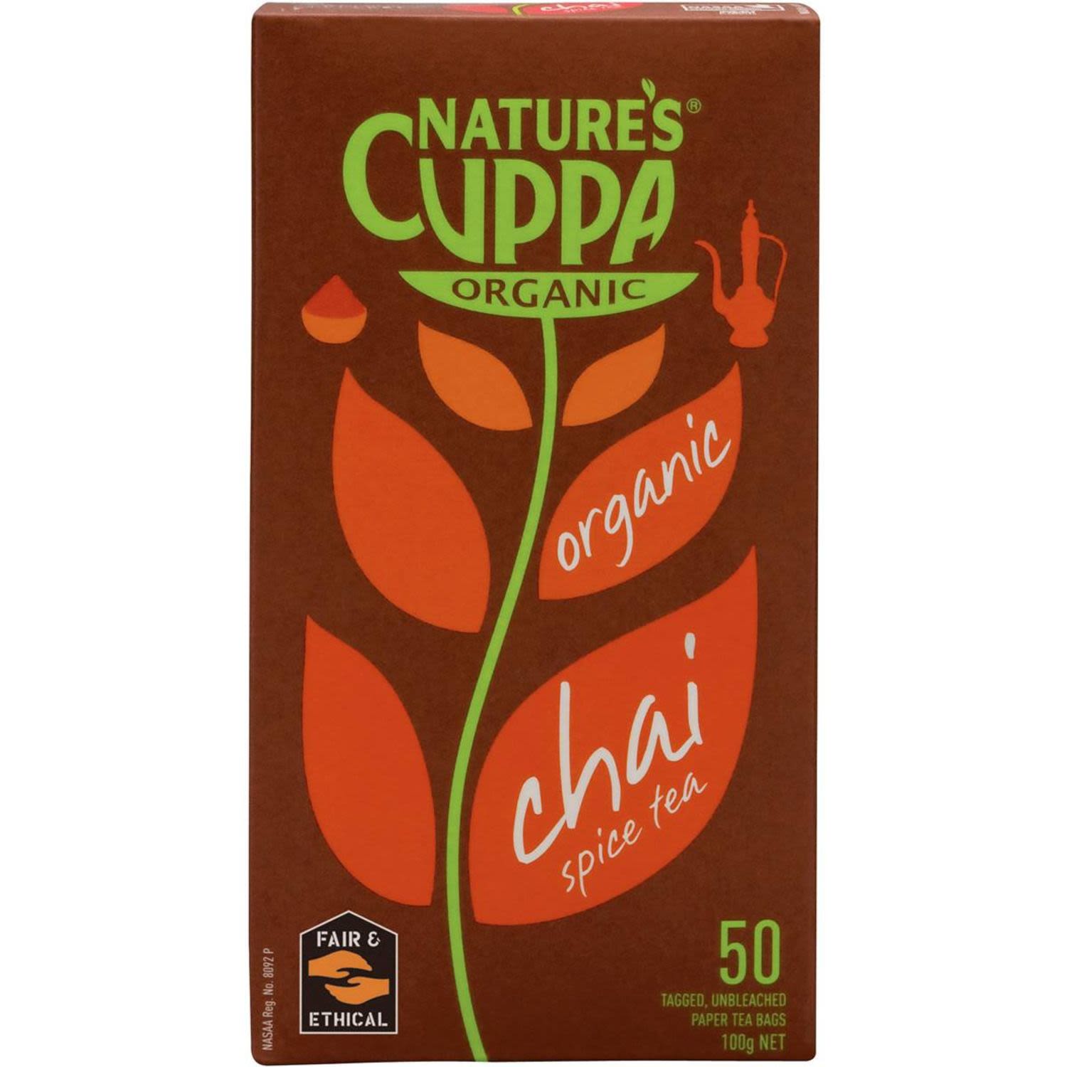 Nature's Cuppa Organic Spice Chai Tea Bags