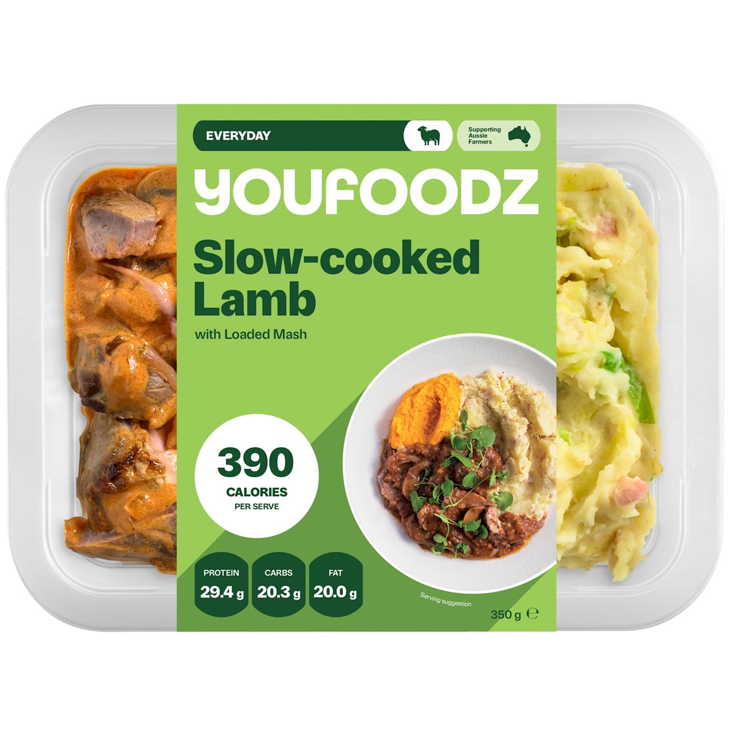 Youfoodz Slow Cooked Lamb with Loaded Mash