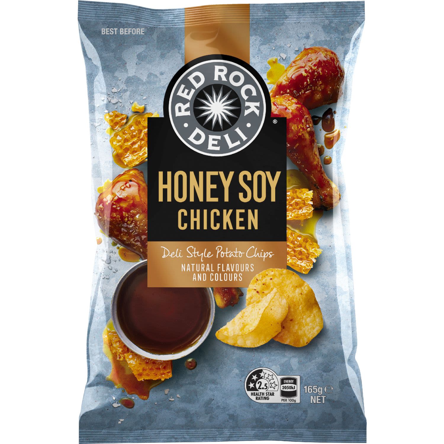 Red Rock Deli Honey Soy Chicken Potato Chips, 165 Gram