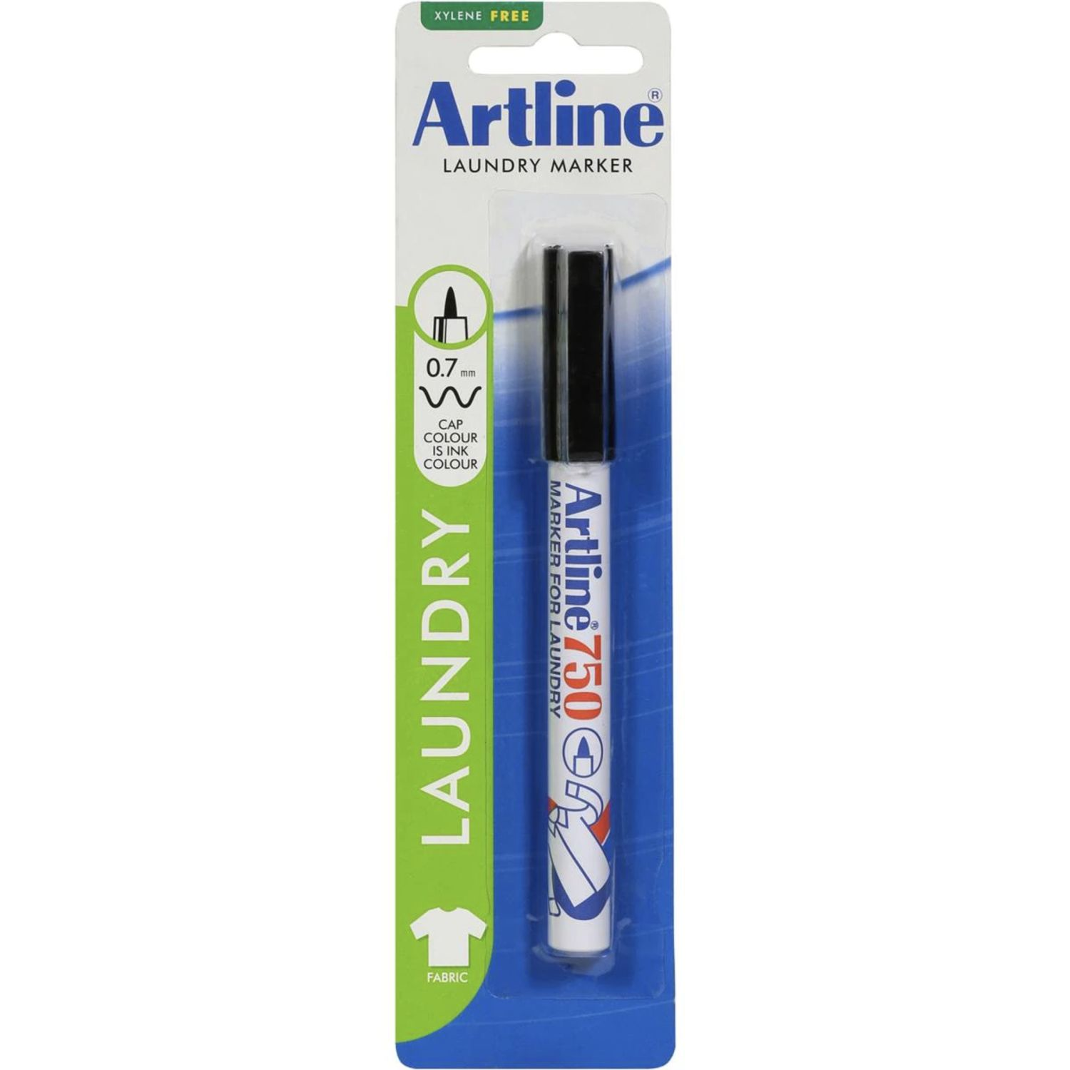 Artline Laundry Marker Black, 1 Each