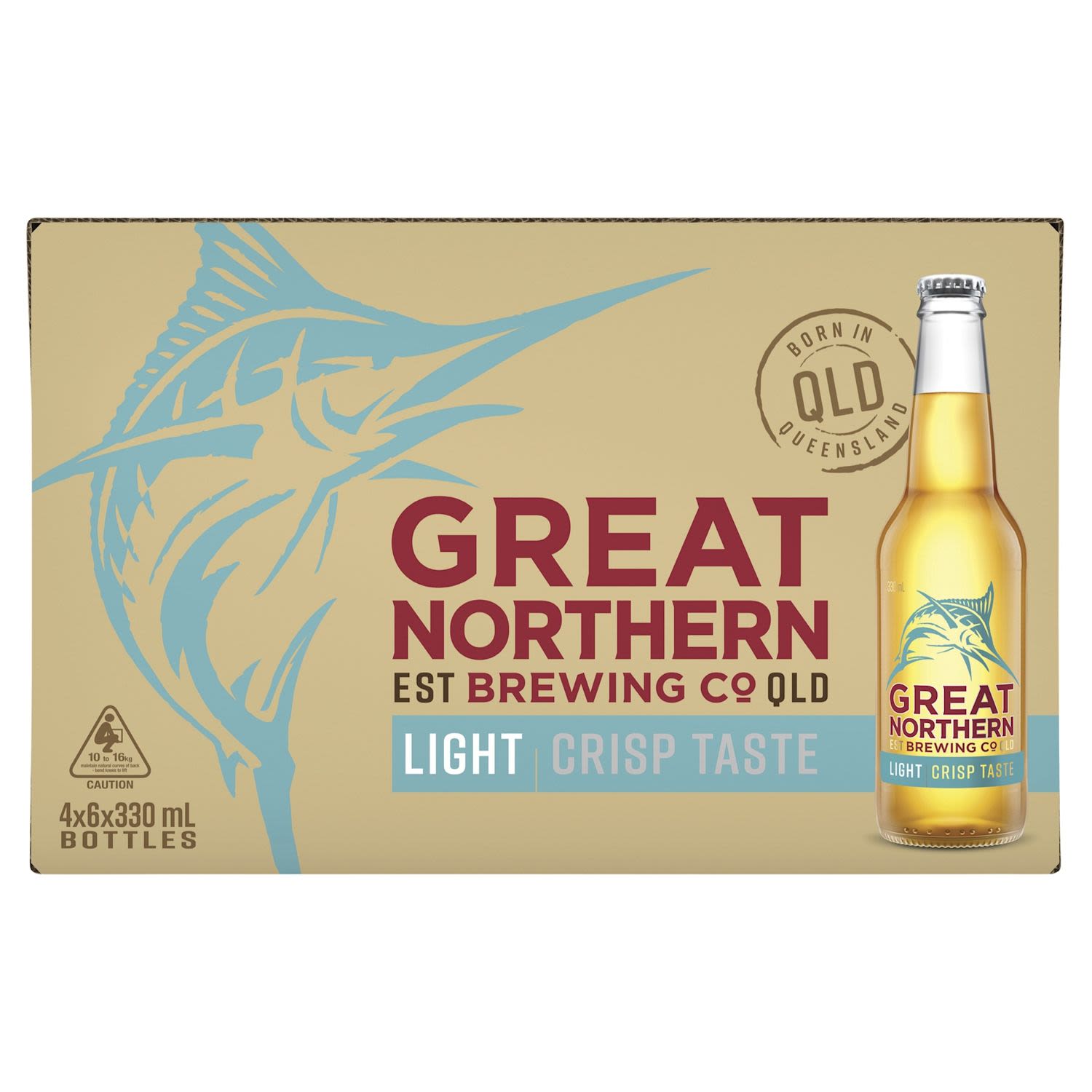 Great Northern Light 2% Bottle 330mL 