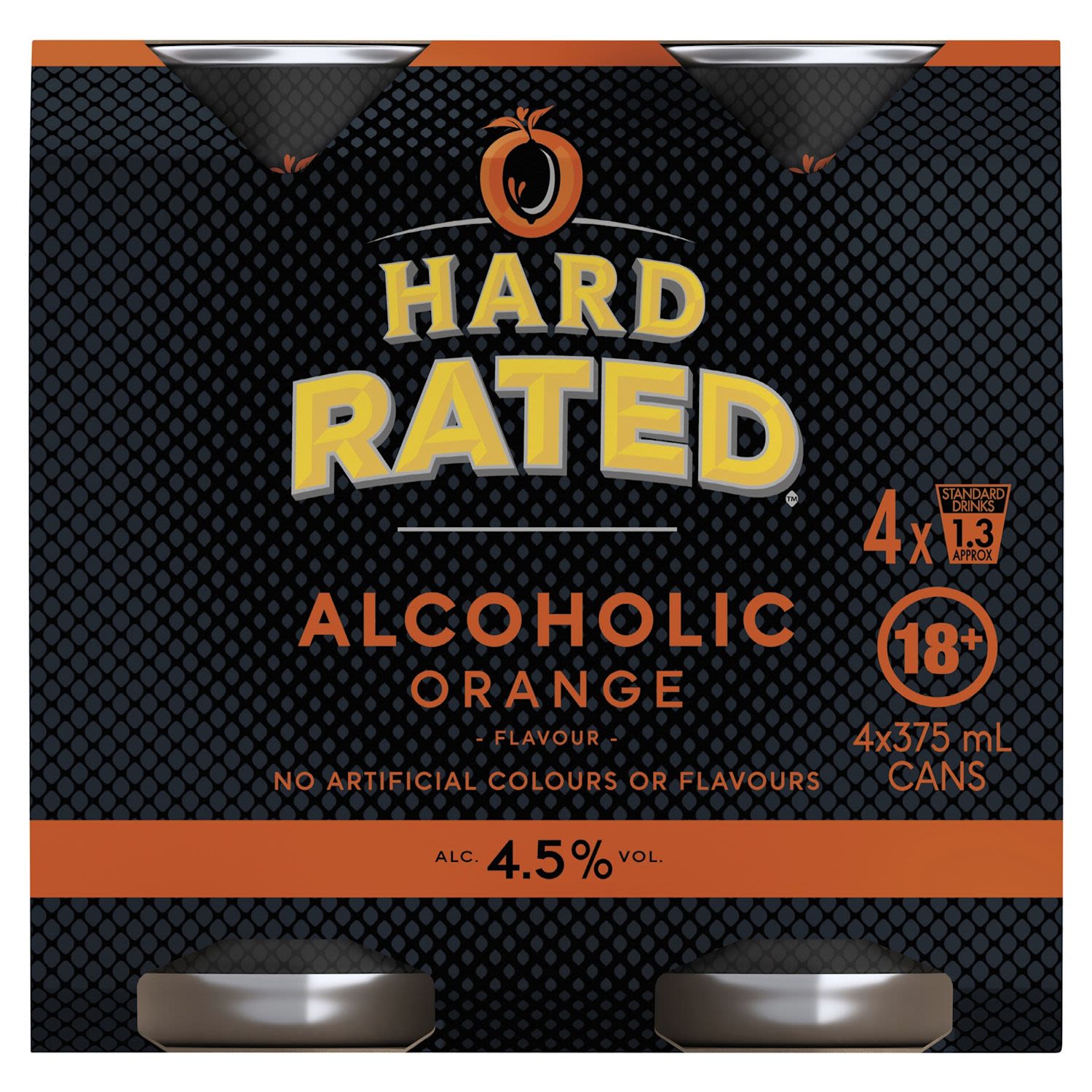 Hard Rated Orange Can 375mL 