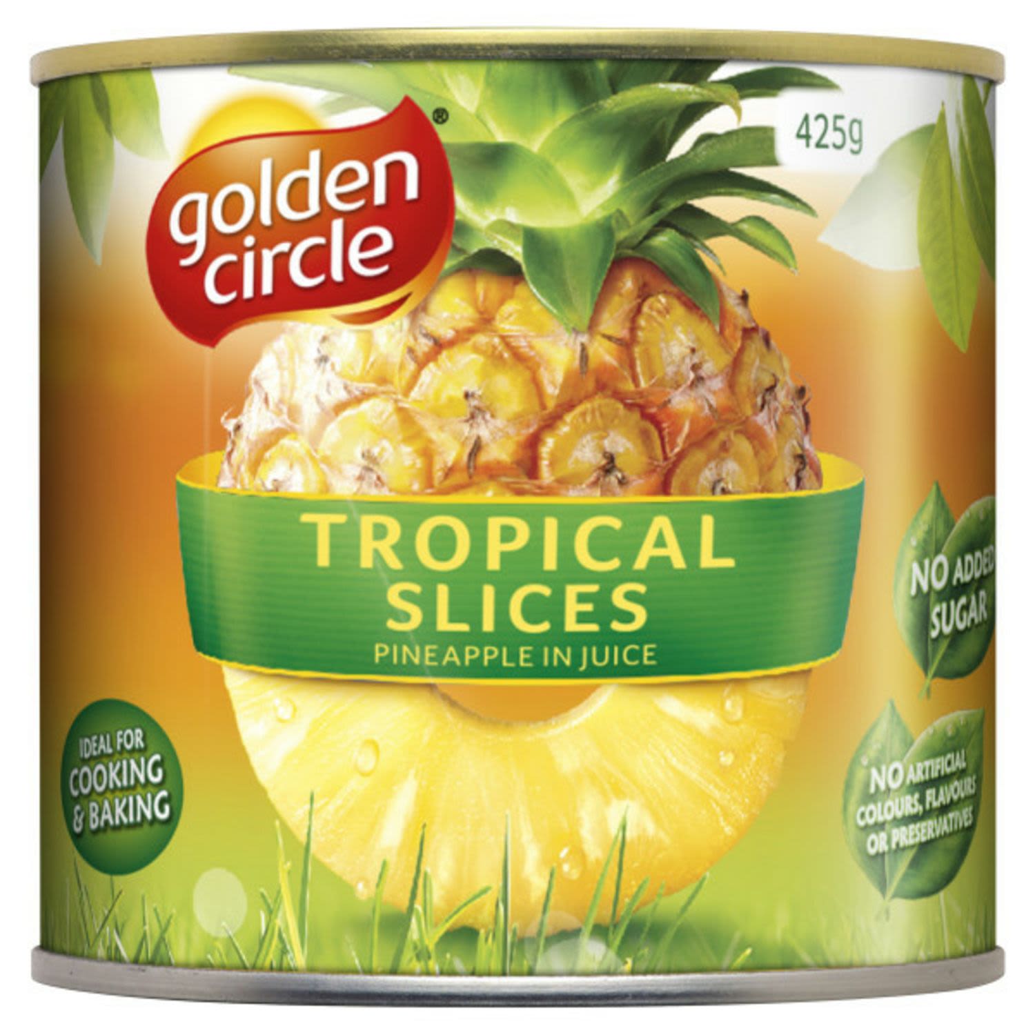 Golden Circle Tropical Pineapple Slices in Juice, 425 Gram