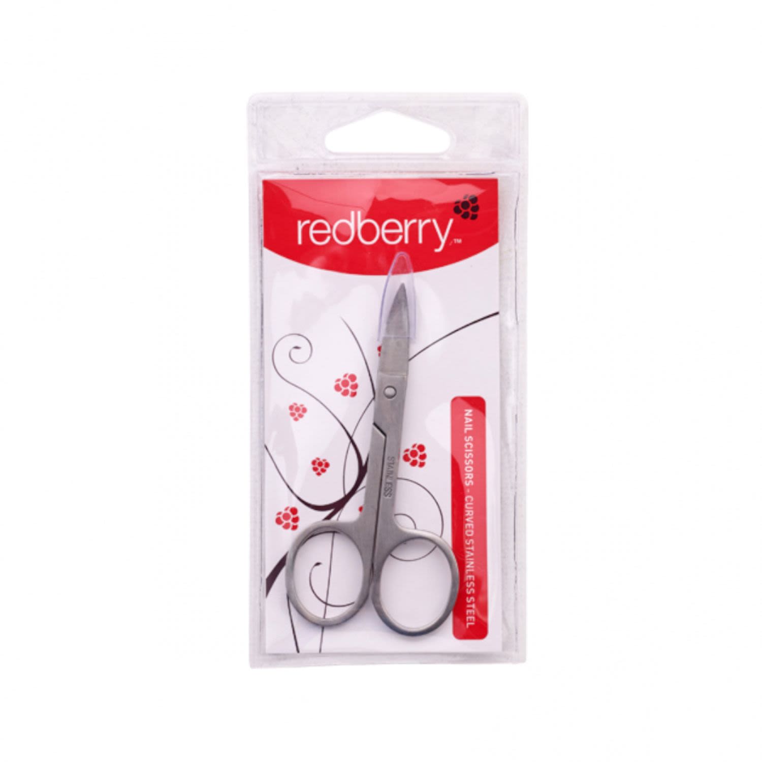 Redberry Nail Scissors Curved, 1 Each