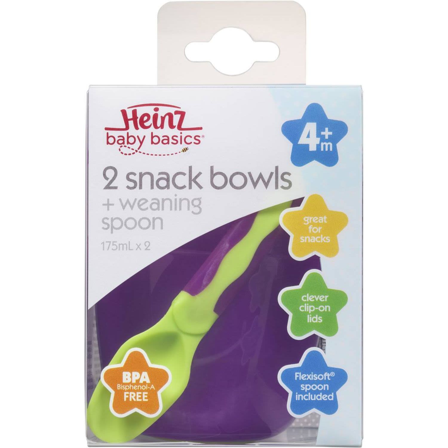 Heinz Baby Basics Snack Bowls And Weaning Spoon, 2 Each