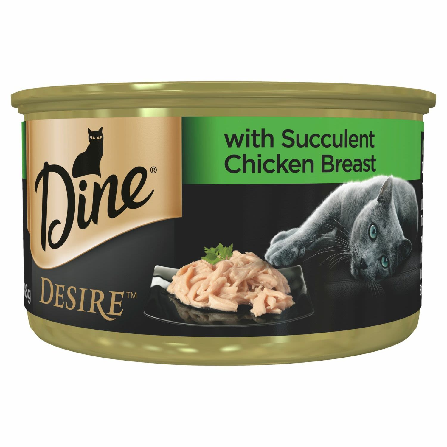 Dine Desire Succulent Chicken Grain Free Wet Cat Food Can, 85 Gram