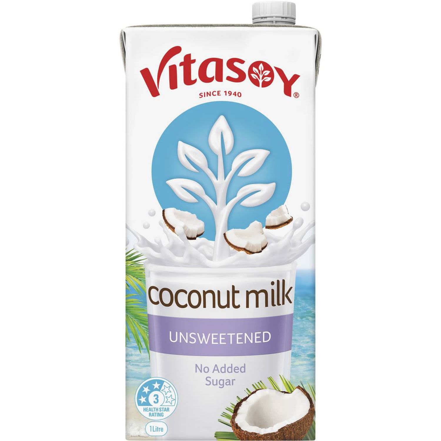 Vitasoy Unsweetened Coconut Milk, 1 Litre
