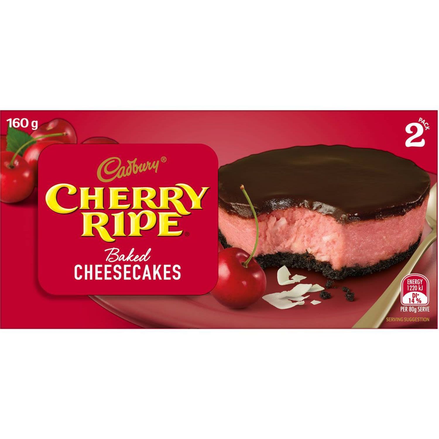 Sara Lee Cherry Ripe Baked Cheesecakes, 2 Each