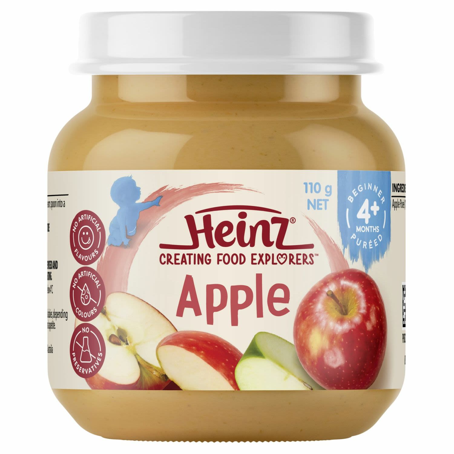 Heinz Apple Baby Food Jar 4+ months, 110 Gram