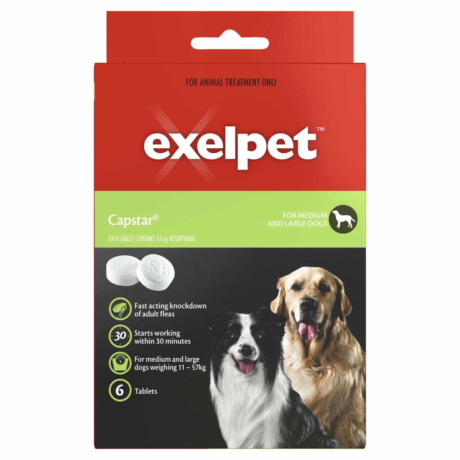 Exelpet Capstar Medium To Large Dog, 6 Each
