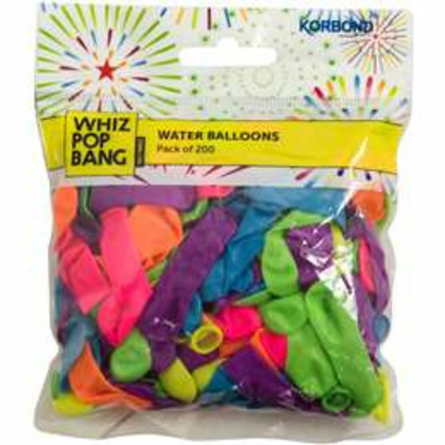 Korbond Party Balloons Water Bombs, 200 Each