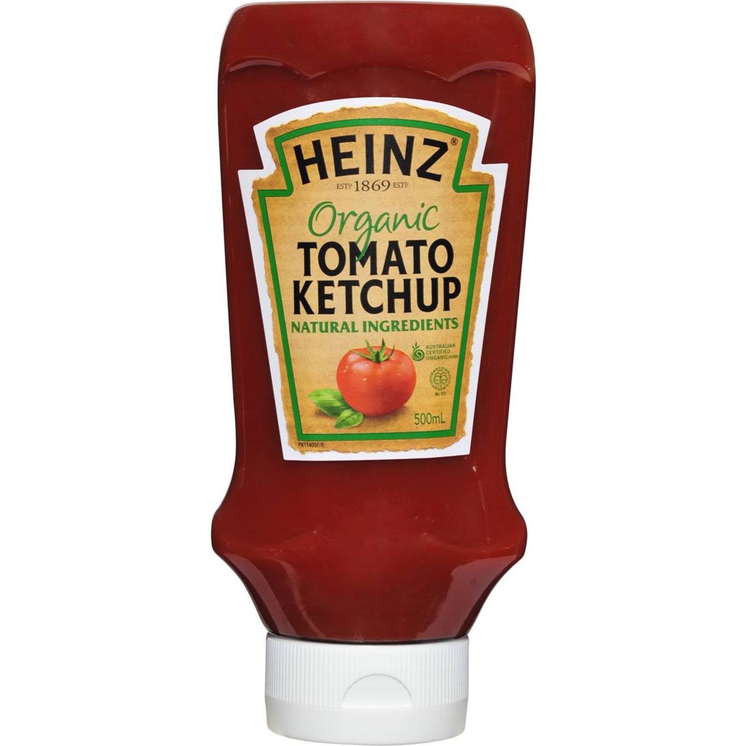 Heinz Tomato Sauce Ketchup Organic, 500 Millilitre
