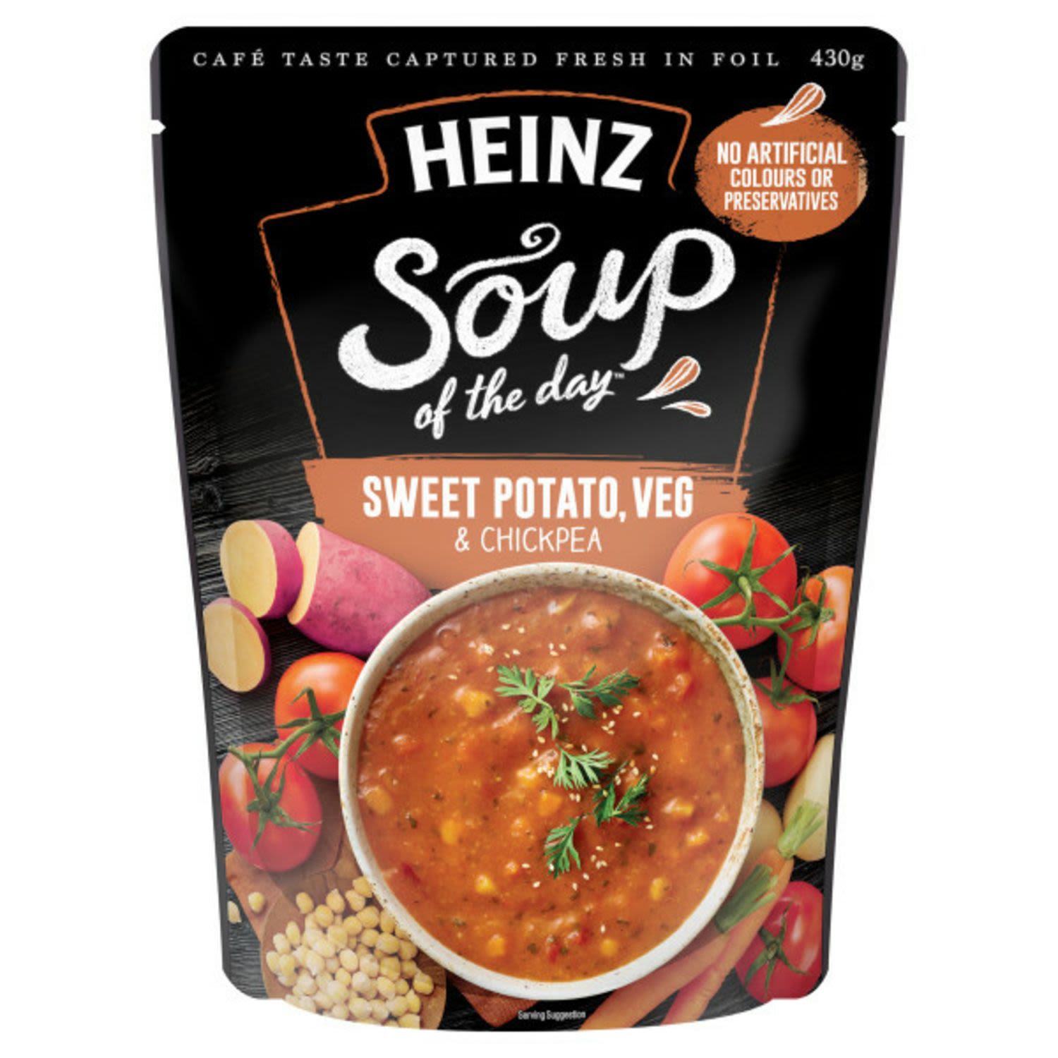 Heinz Soup Of The Day Pouch Sweet Potato Chickpea, 430 Gram