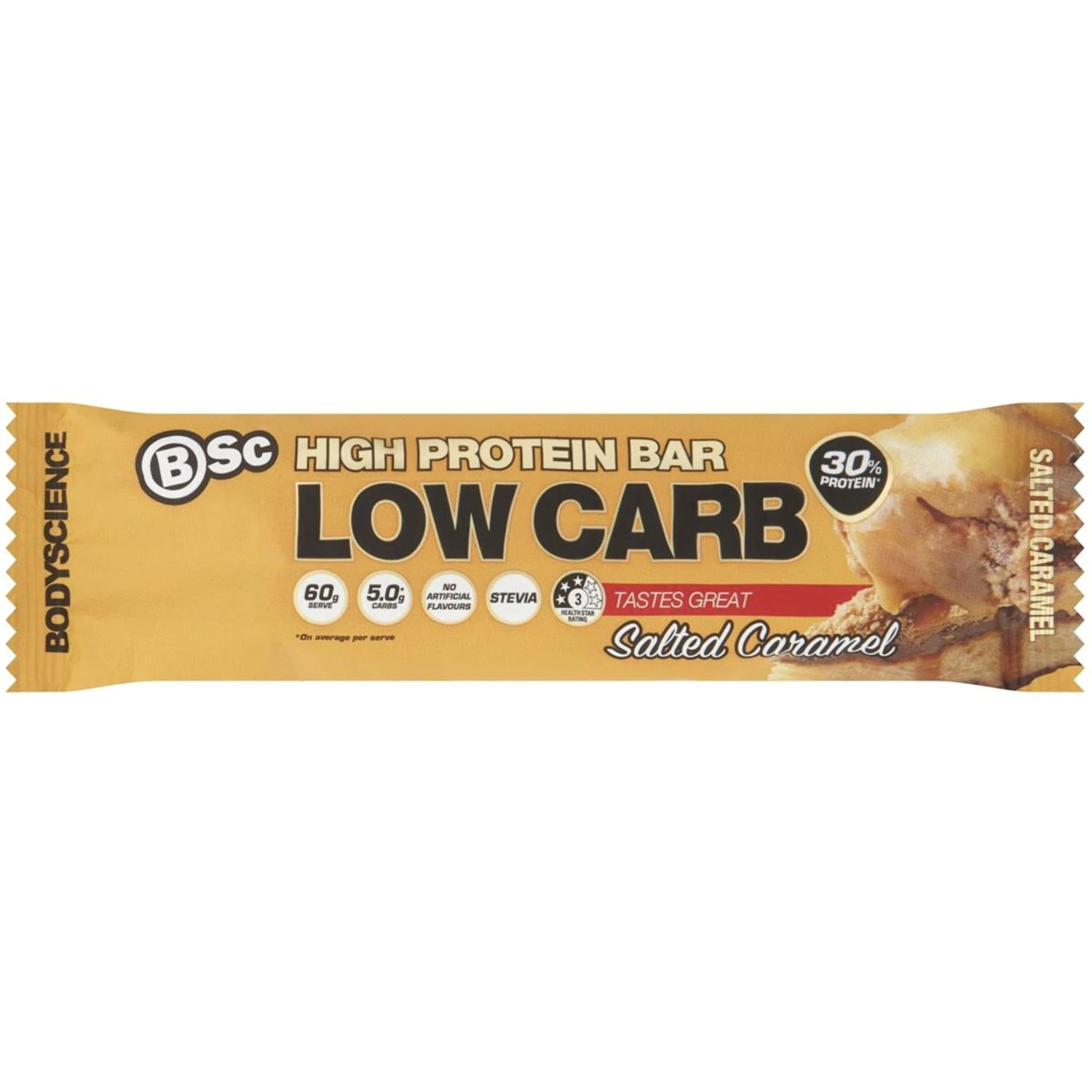 Body Science High Protein Bar Low Carb Salted Caramel