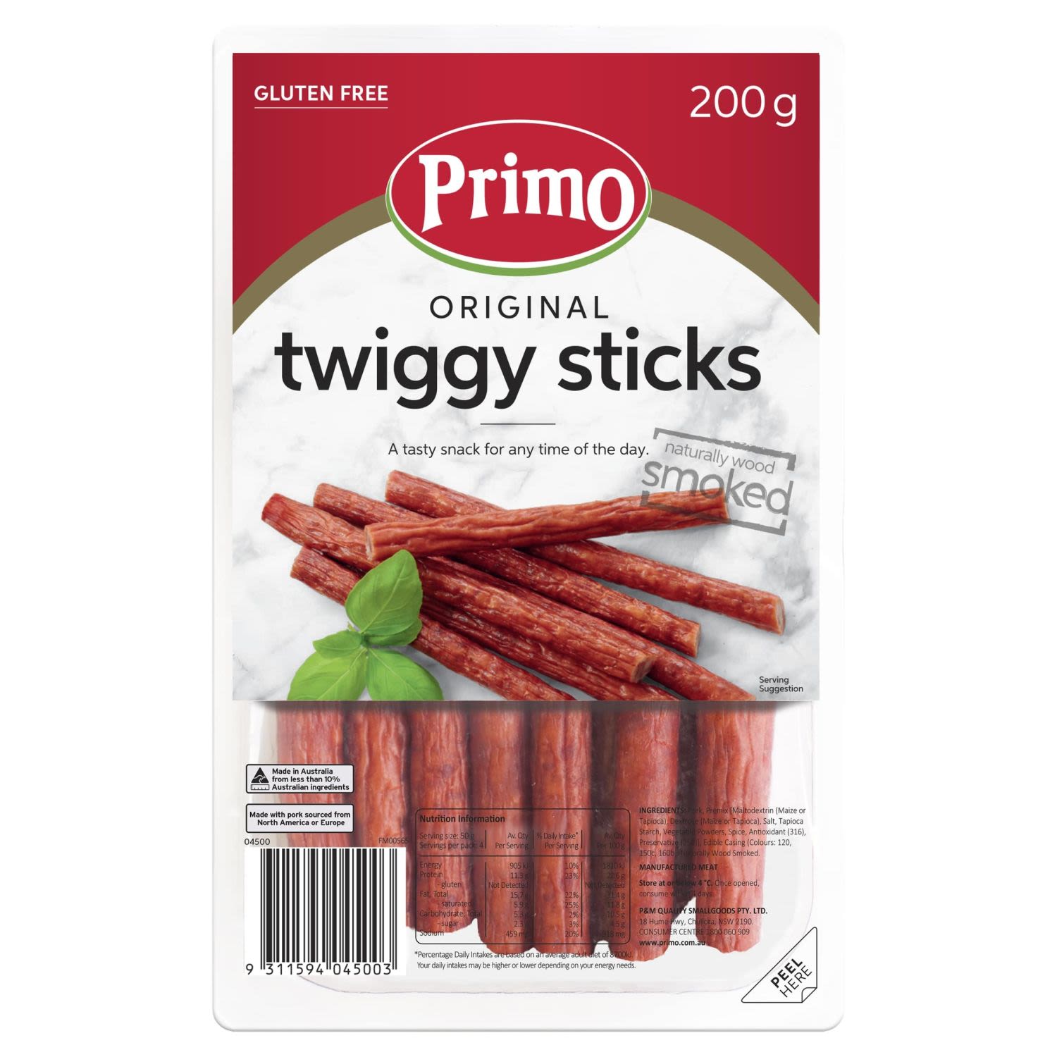 Primo Twiggy Sticks, 200 Gram
