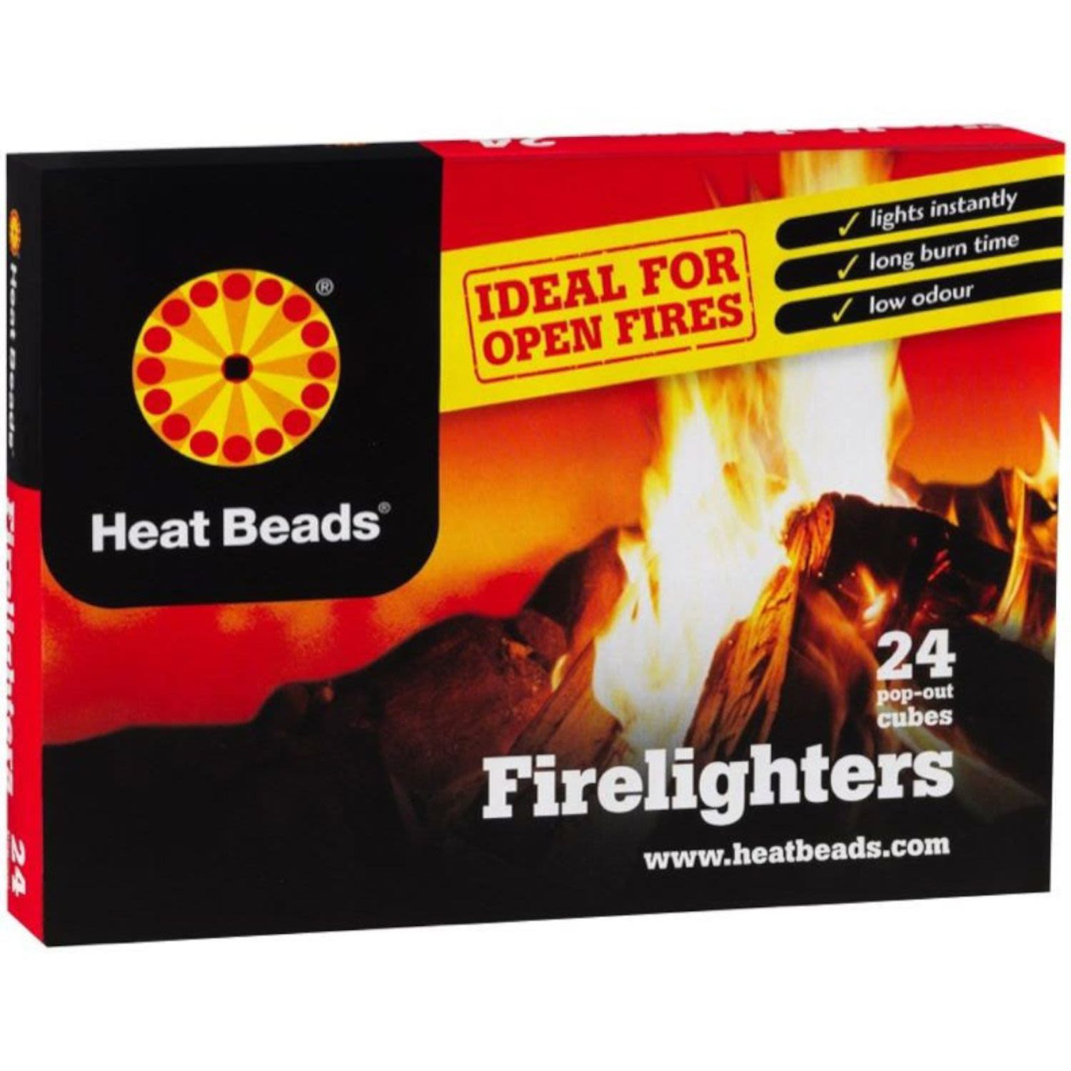 Heat Beads Firelighters, 24 Each