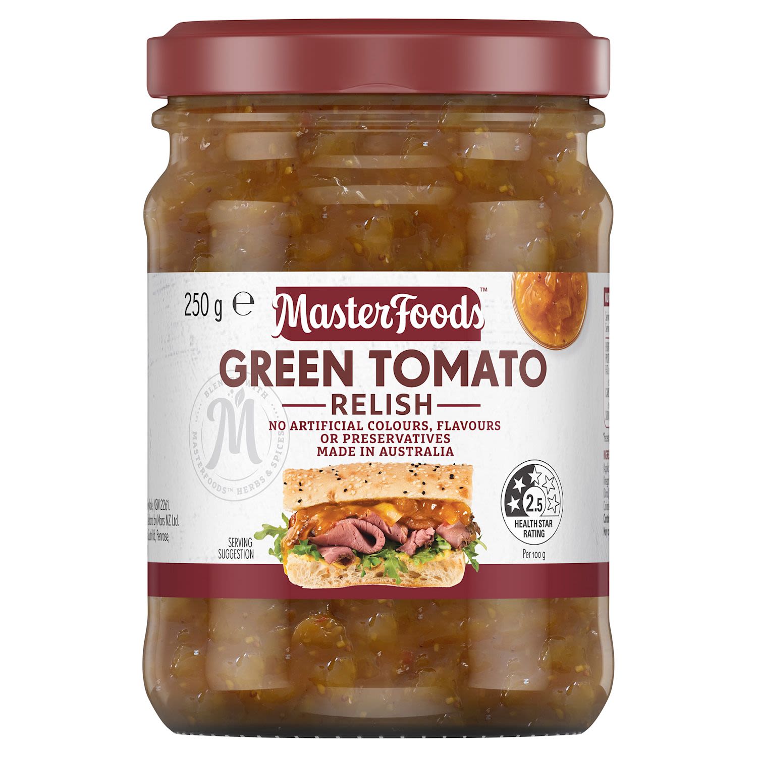 MasterFoods Green Tomato Relish