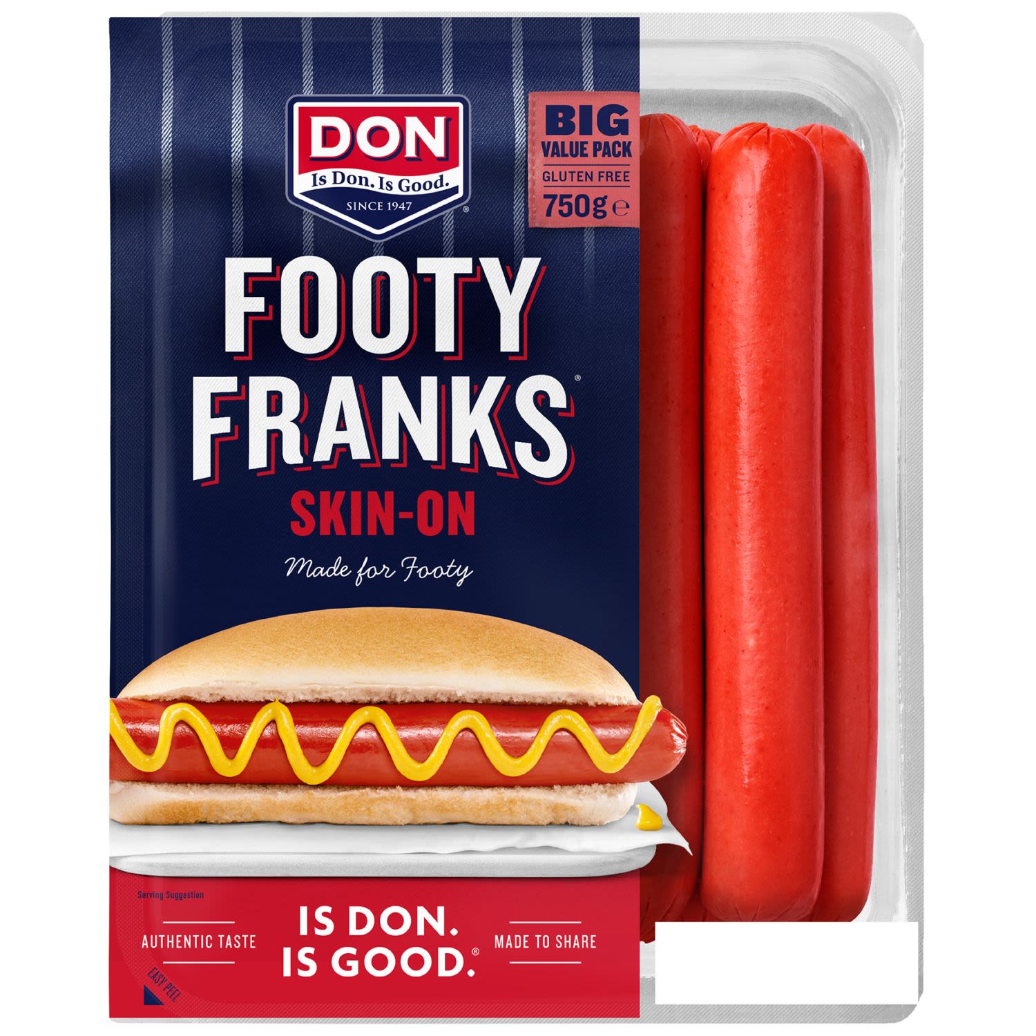 DON Footy Frankfurts Skin On, 750 Gram