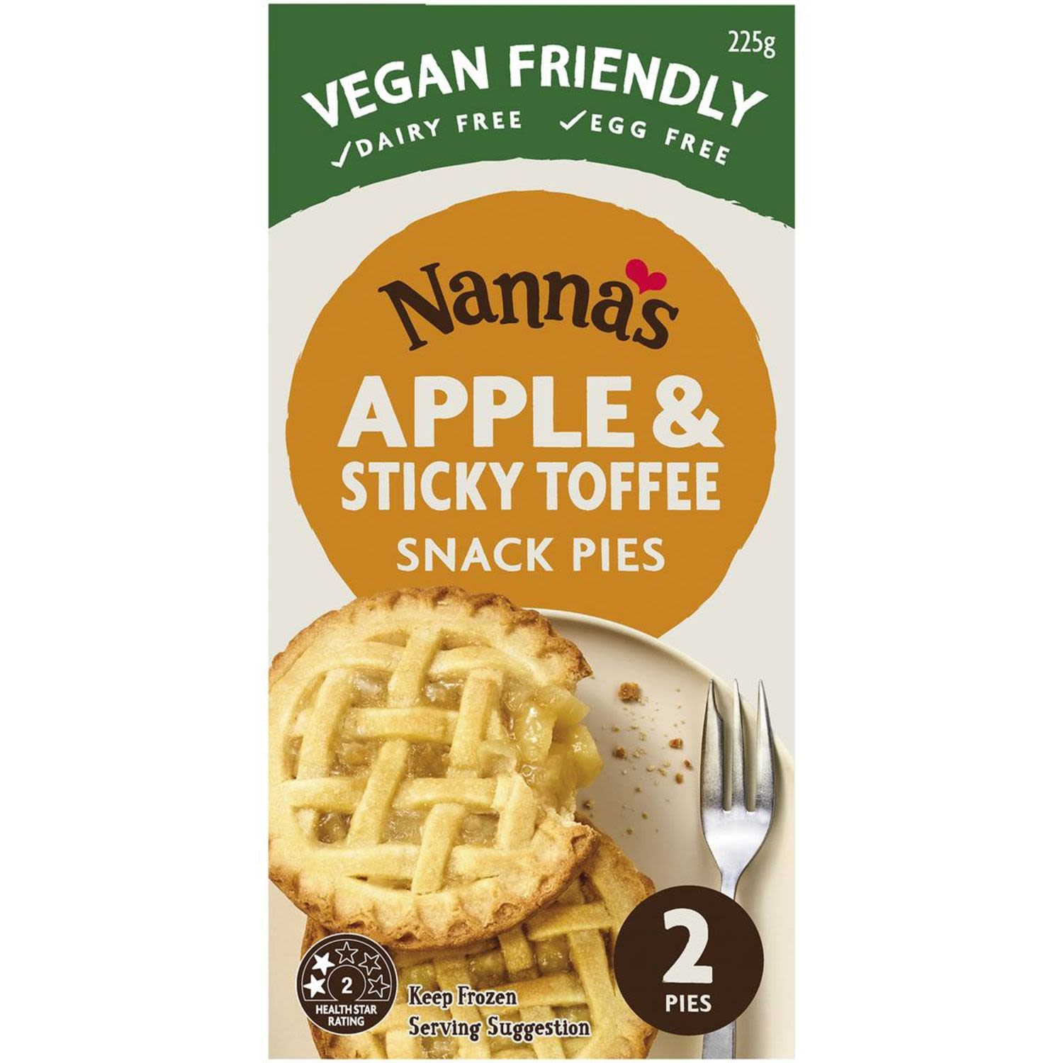Nanna's Apple & Sticky Toffee Snack Pies, 2 Each