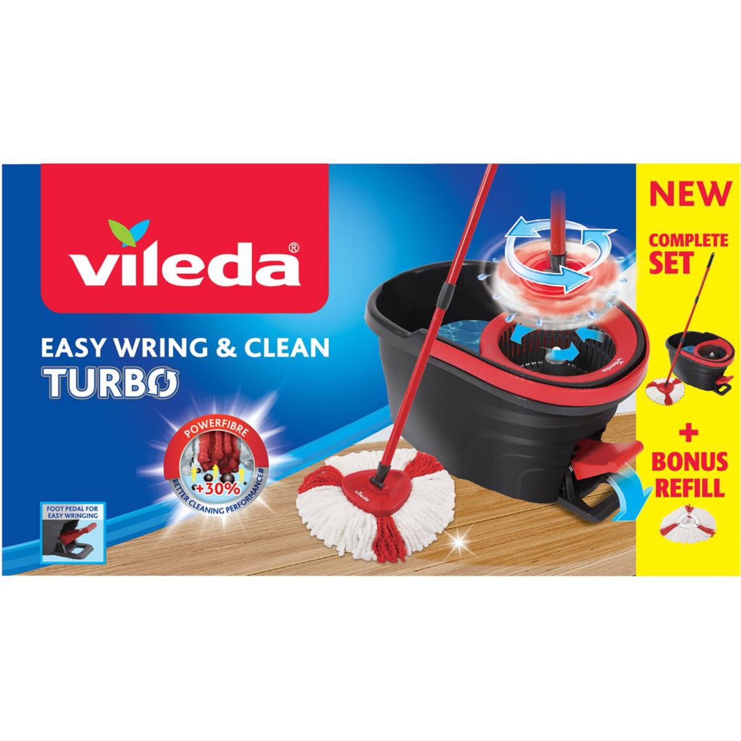 Vileda Mop Easy Wring & Clean, 1 Each