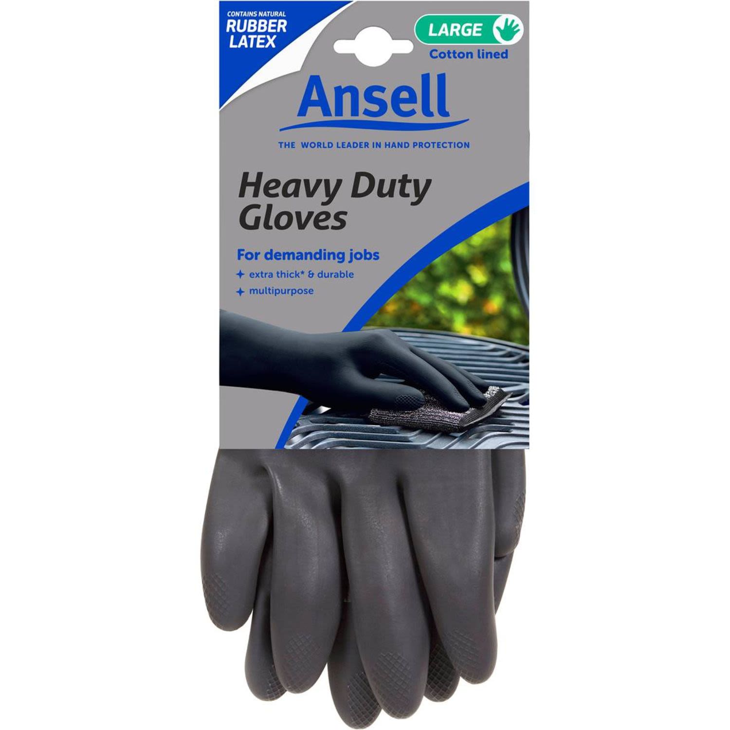 Ansell Glove Heavy Duty Large, 1 Each